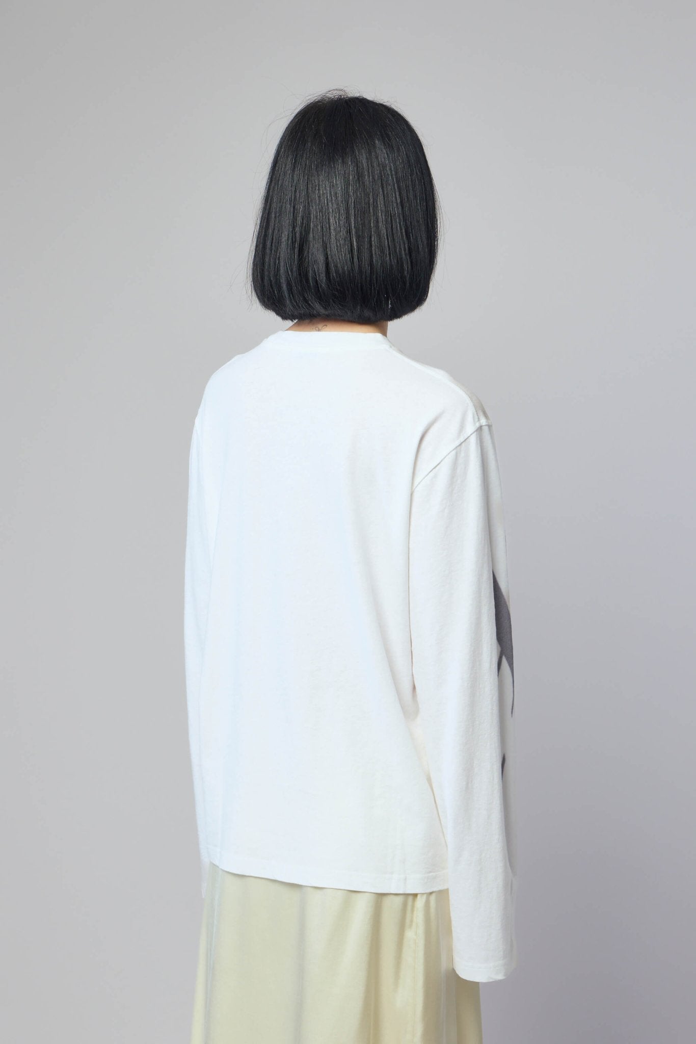 新品　Acne Studios ホワイトTシャツ Acne Studios - Logo t-shirt - Optic White