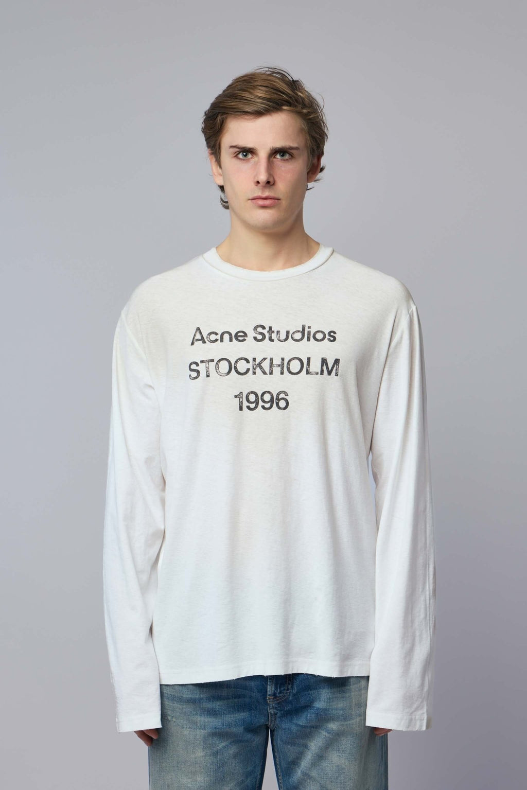 Acne Studios - Relaxed Fit LS Logo T-shirt - LABELS