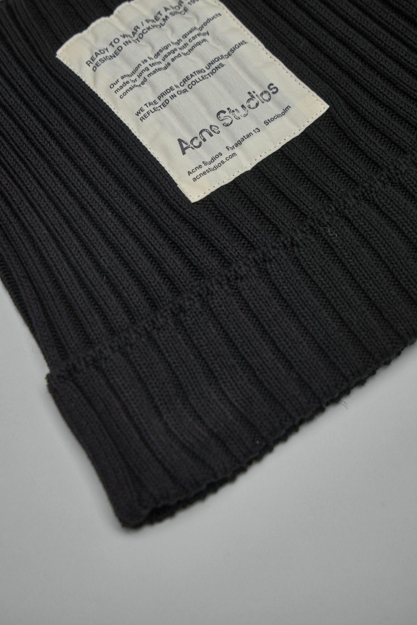 Acne Studios - Ribbed Square Beanie - LABELS