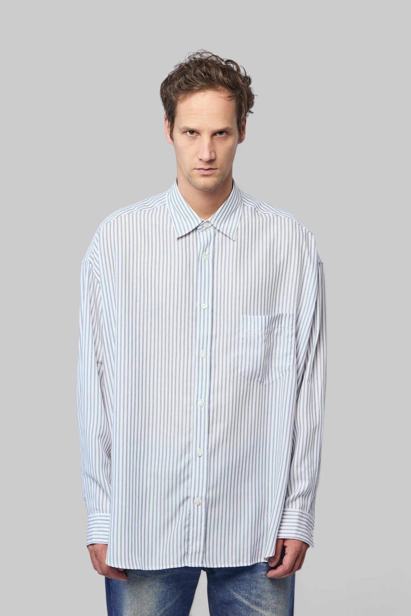 Acne Studios - Striped Button-up Shirt - LABELS