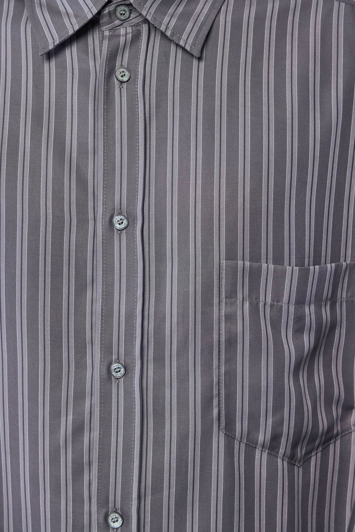 Acne Studios striped button-up shirt full back view