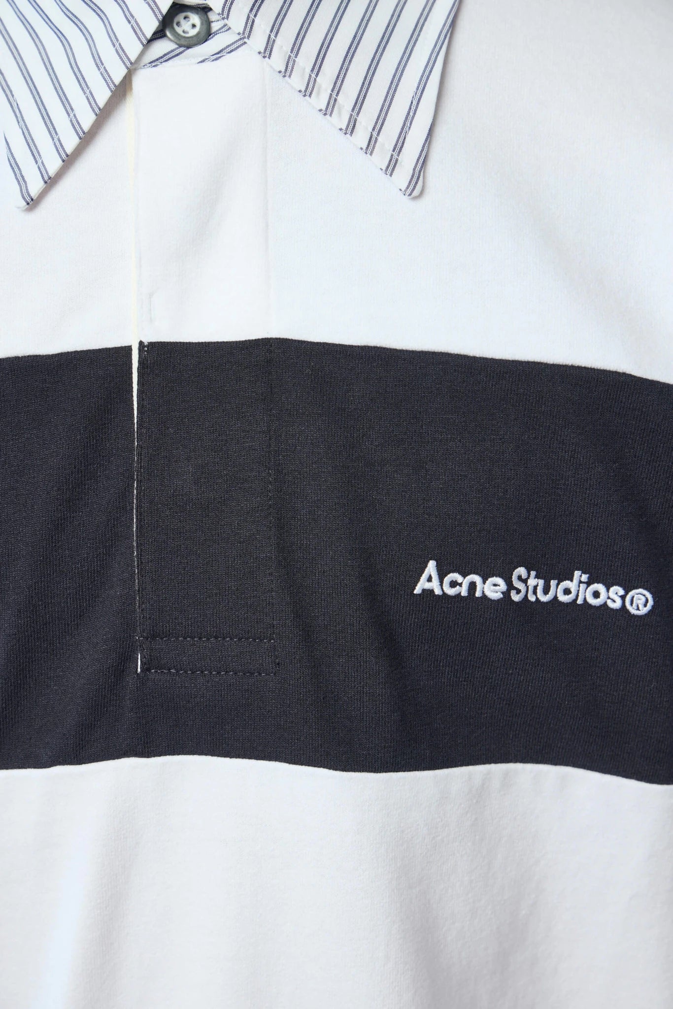 Acne Studios - Striped Polo Sweatshirt - LABELS