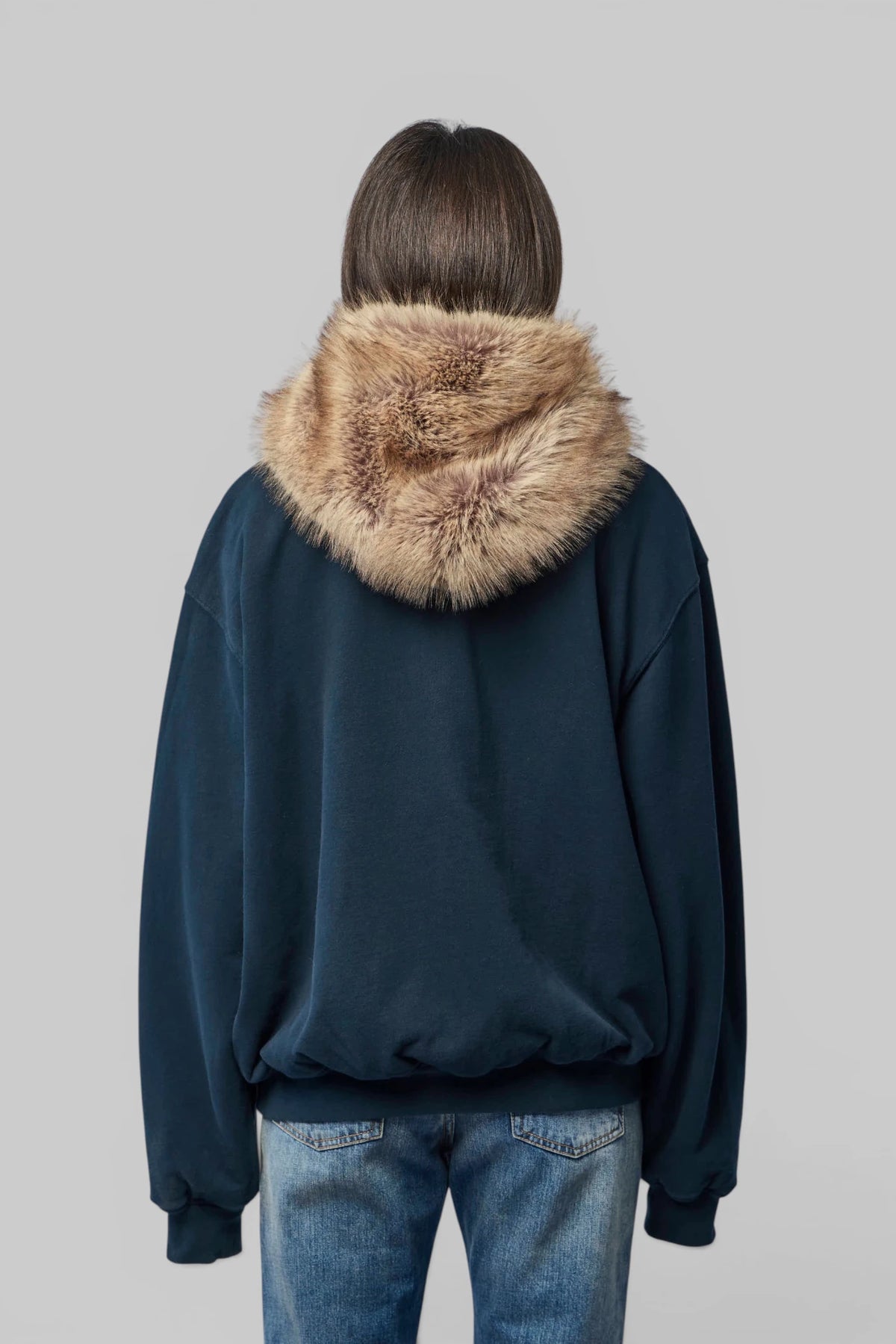 Acne Studios - Sweater with Faux Fur Hood - LABELS