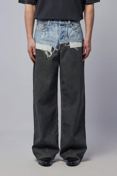 U Pinstripe Print Jeans