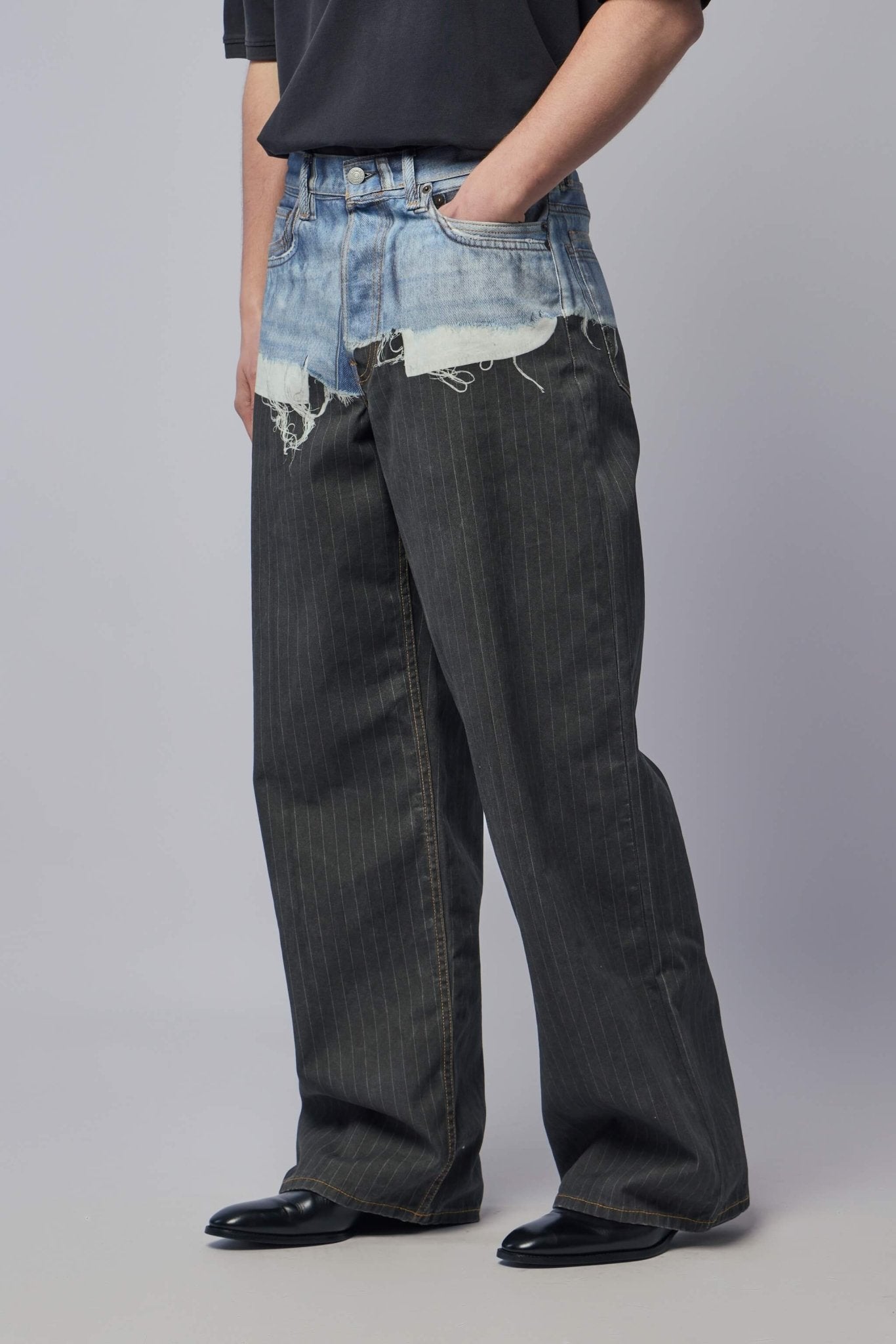 Acne Studios - U Pinstripe Print Jeans - LABELS