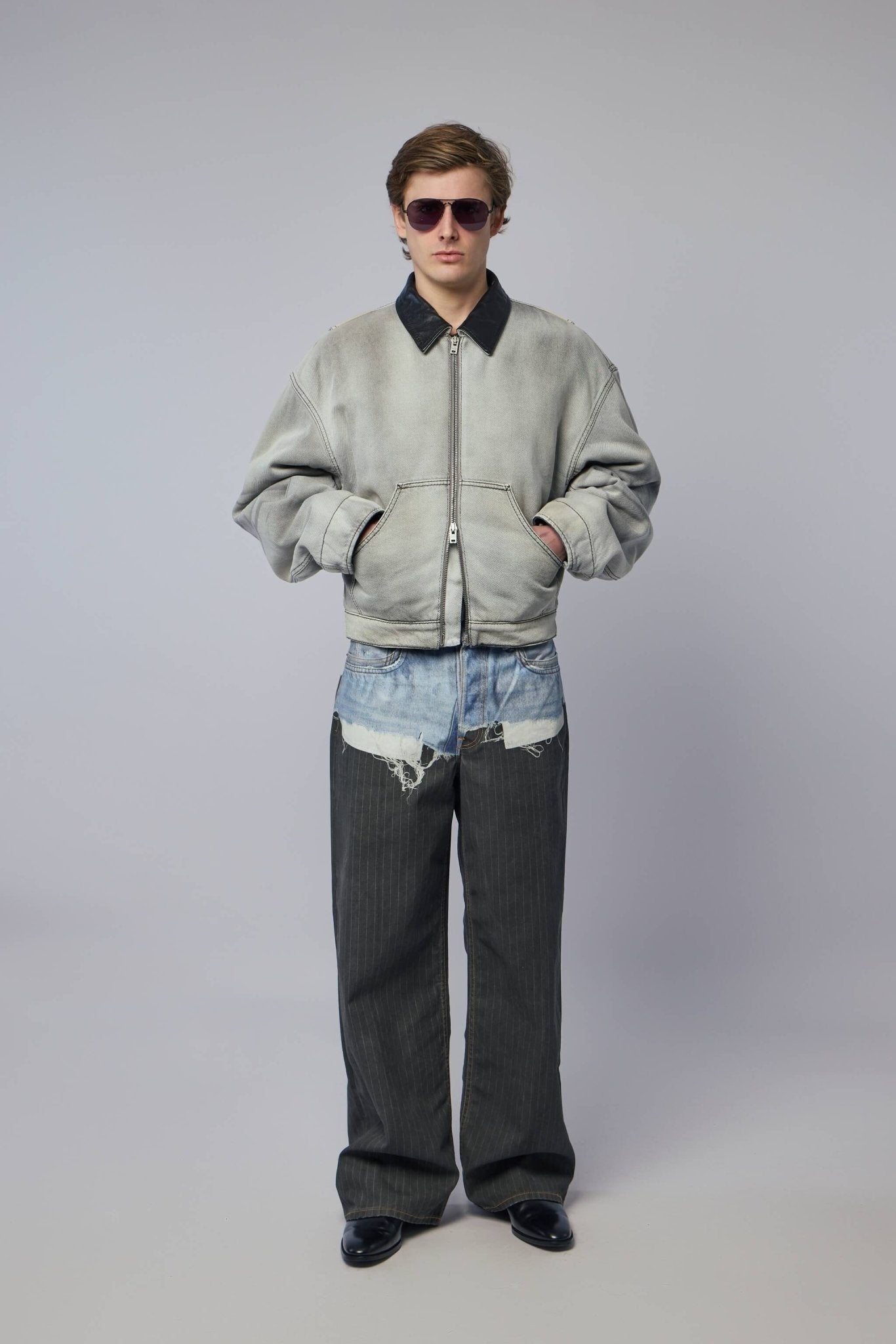 Acne Studios - U Pinstripe Print Jeans - LABELS