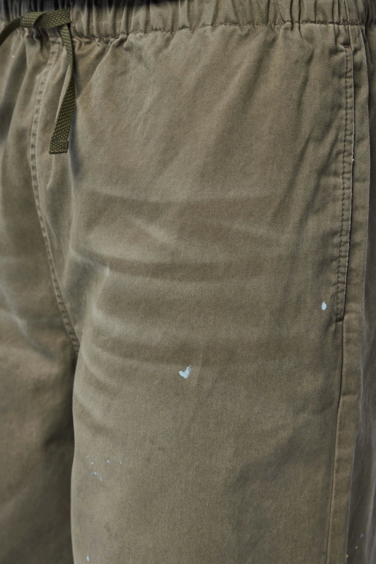 Elastic drawstring waistband on Acne Studios cargo pants