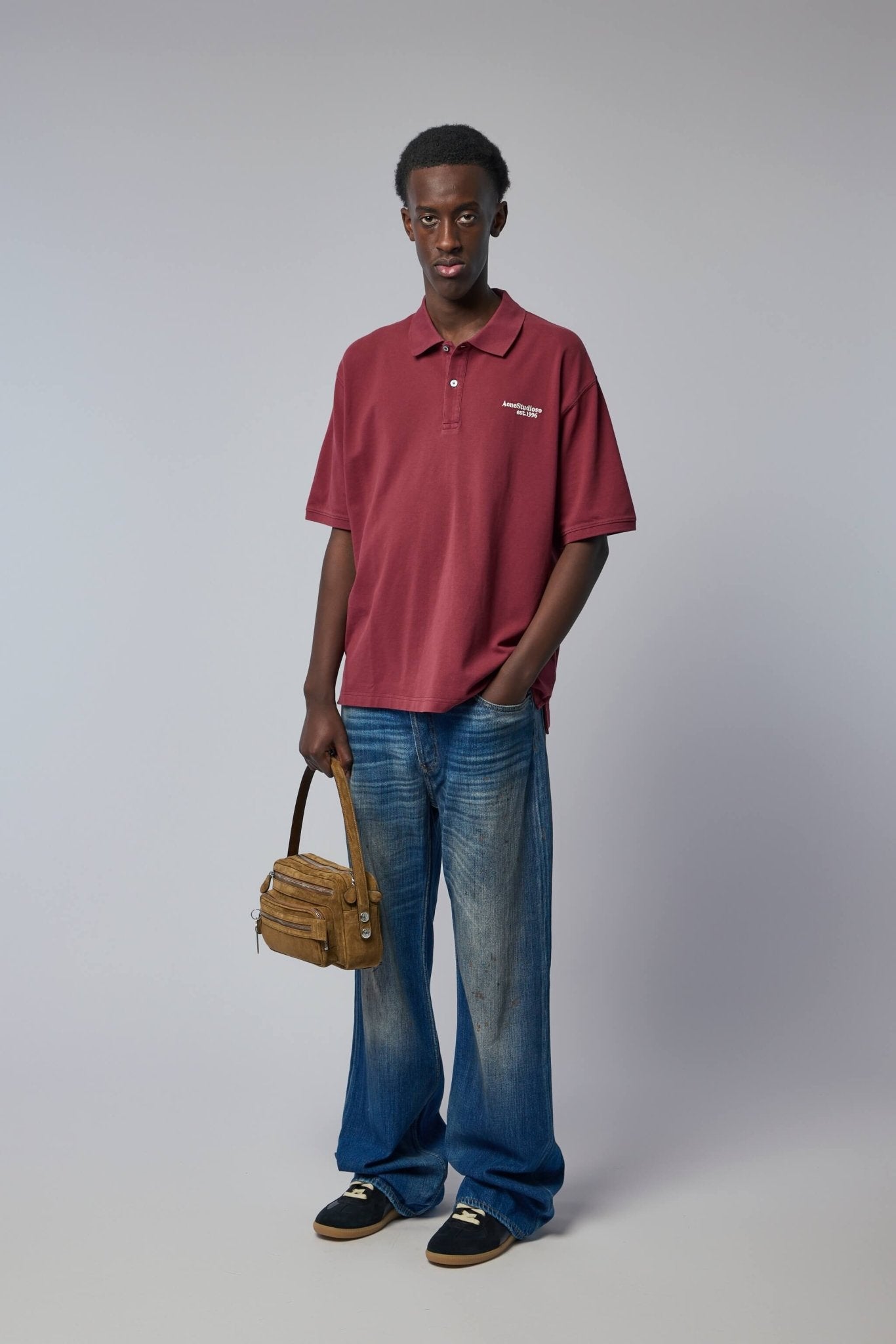 Acne Studios Washed Logo Polo - Premium Cotton – LABELS