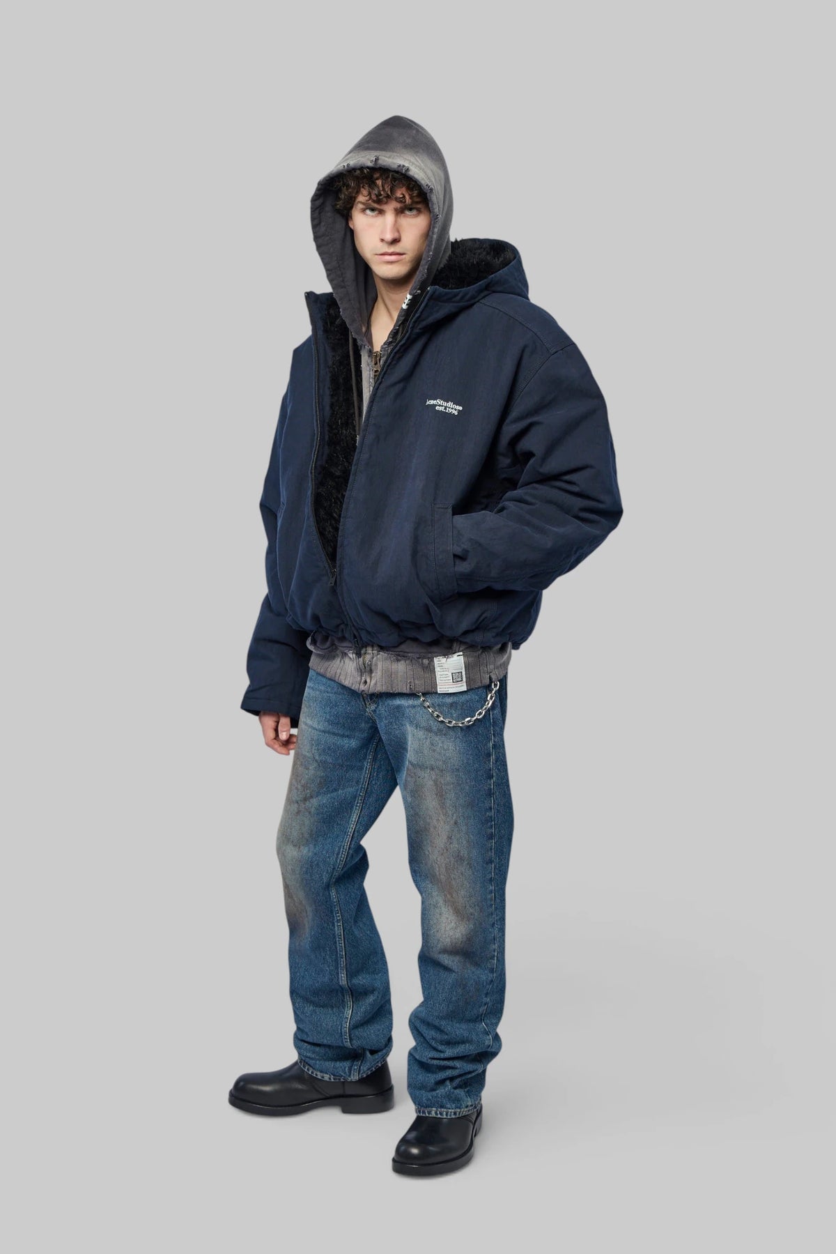 Acne Studios - Waxed Jacket with hood - LABELS