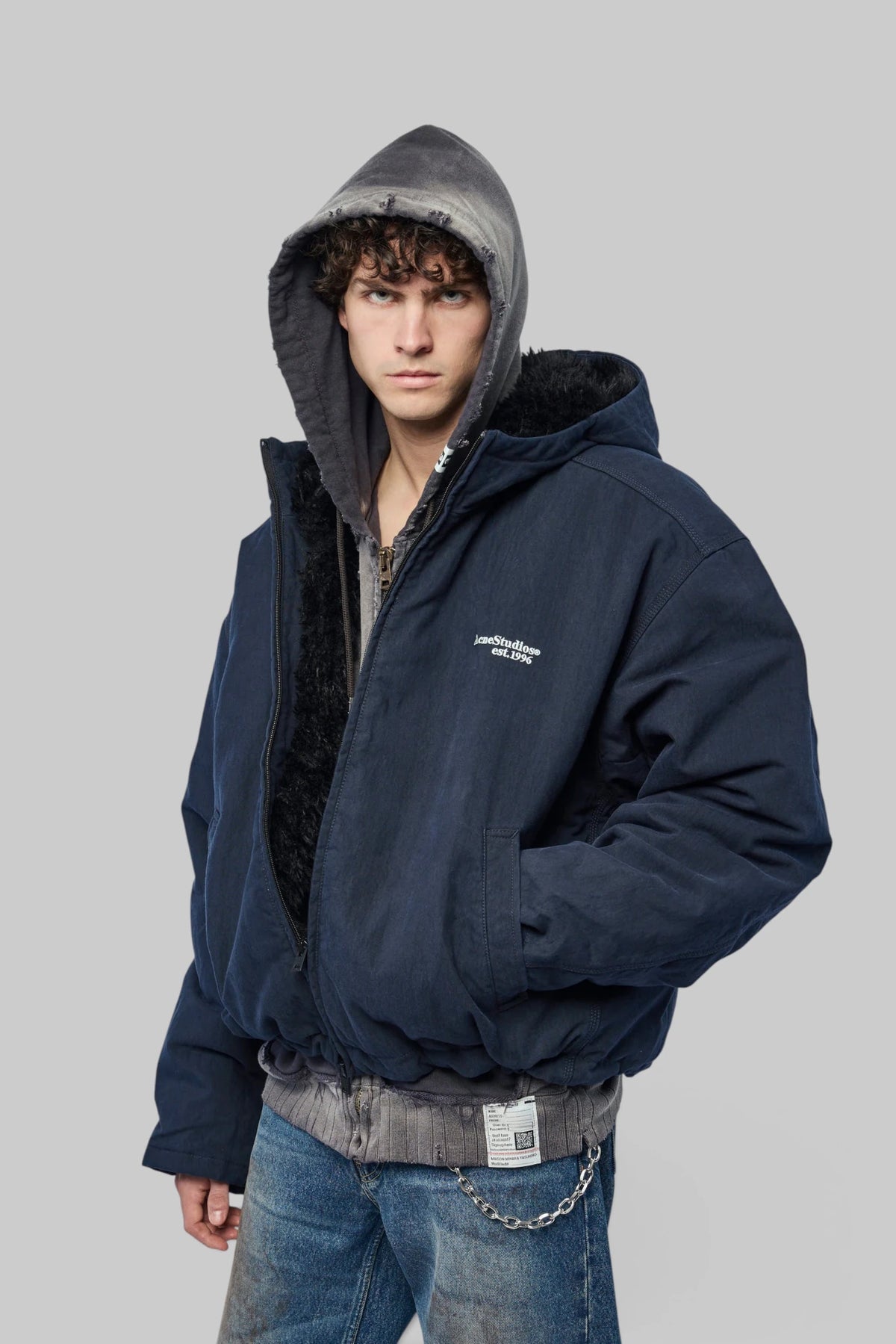 Acne Studios - Waxed Jacket with hood - LABELS