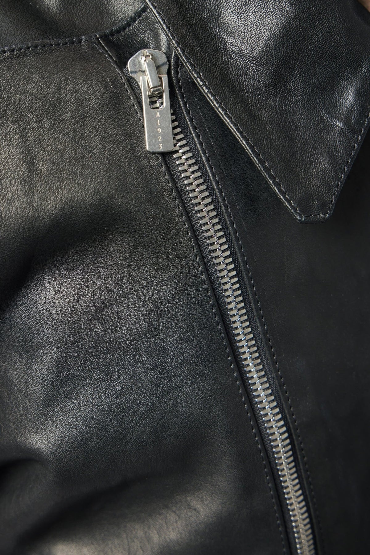 Adicianno Veventitre A1923 biker jacket worn by male model