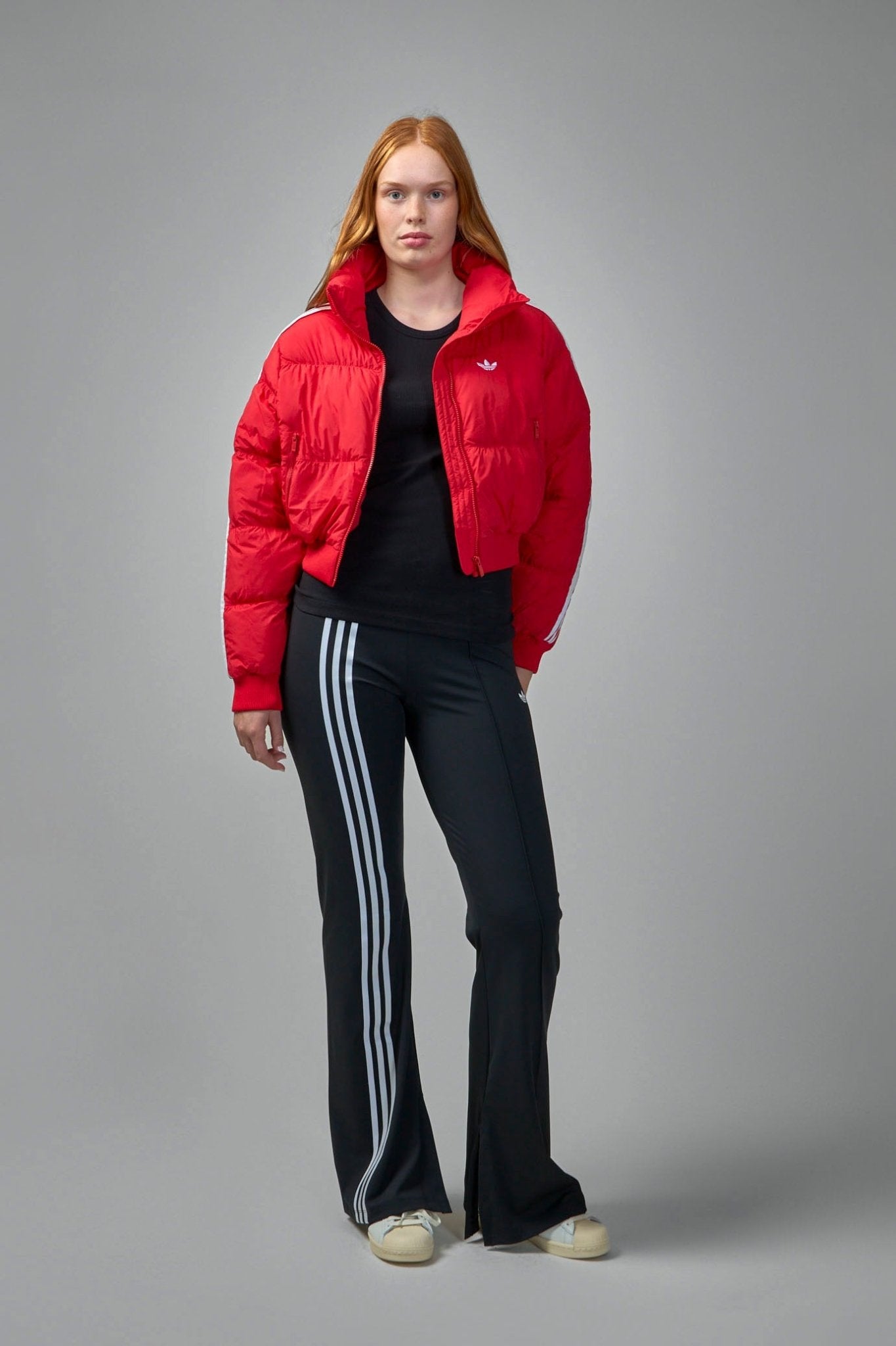 Adidas Originals - Ribbon Off Placed 3 - Stripes Flared Pants - LABELS