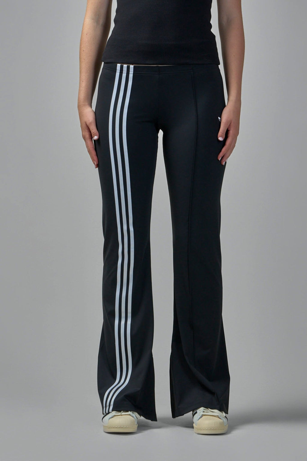 Adidas Originals - Ribbon Off Placed 3 - Stripes Flared Pants - LABELS