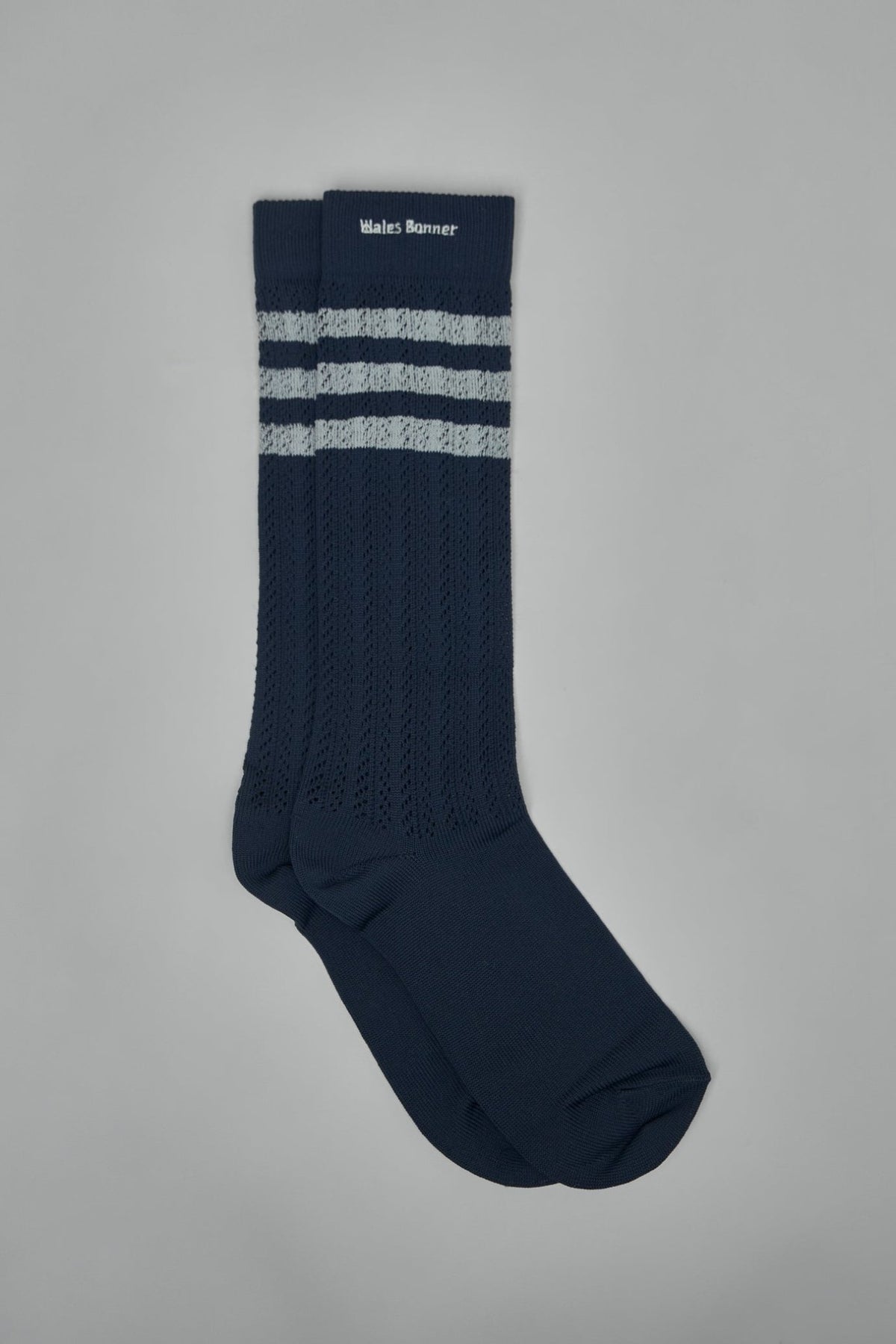 Premium cotton blend socks with distinctive Wales Bonner branding