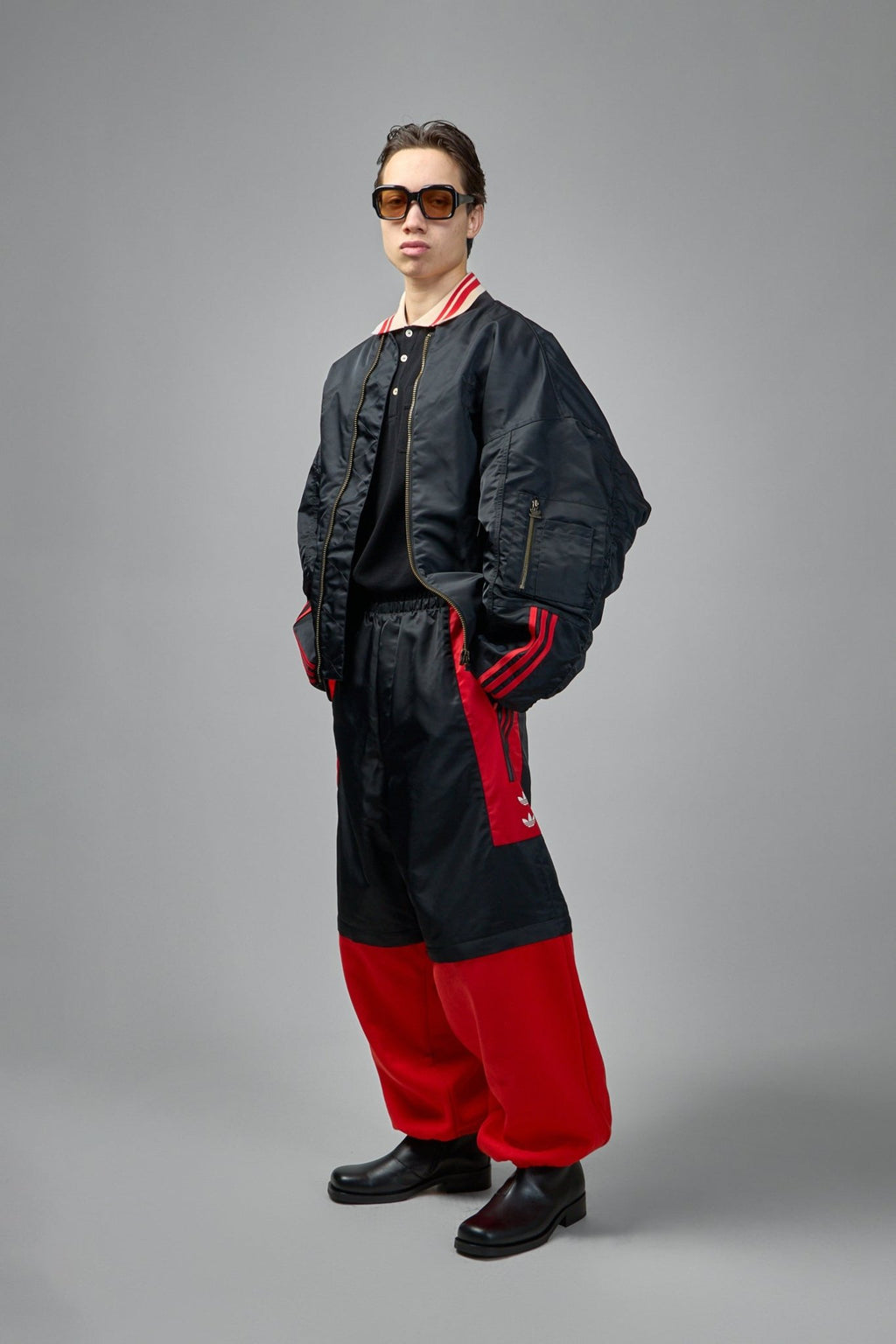 Adidas Originals X Willy Chavarria - Satin Bomber Jacket - LABELS