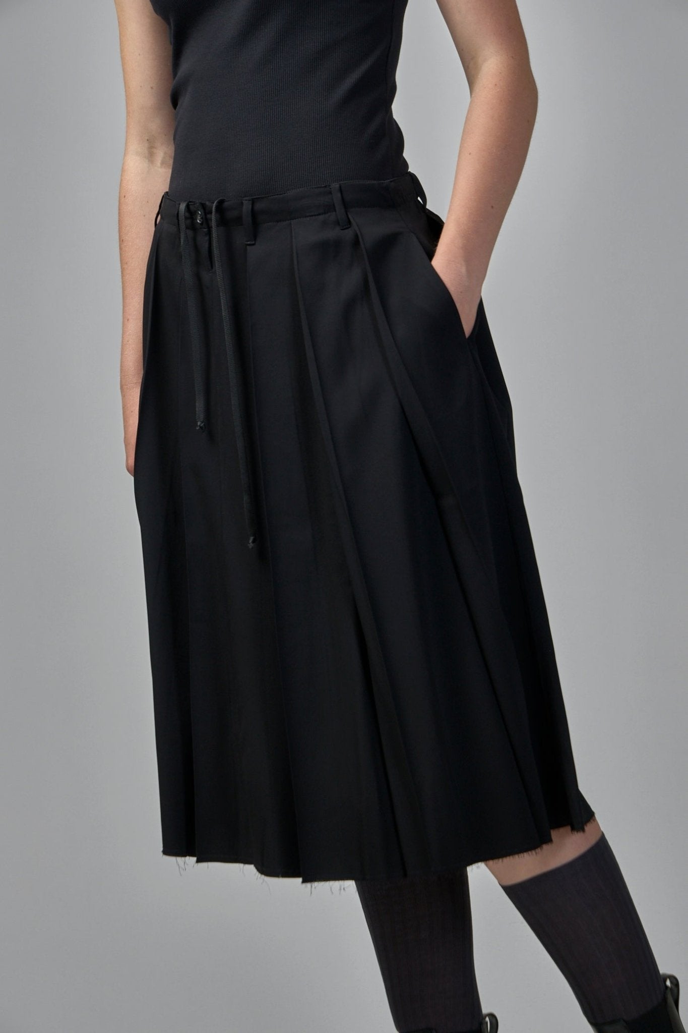 Adnym Midi Skirts - Lach Kilt Pleated Design – LABELS
