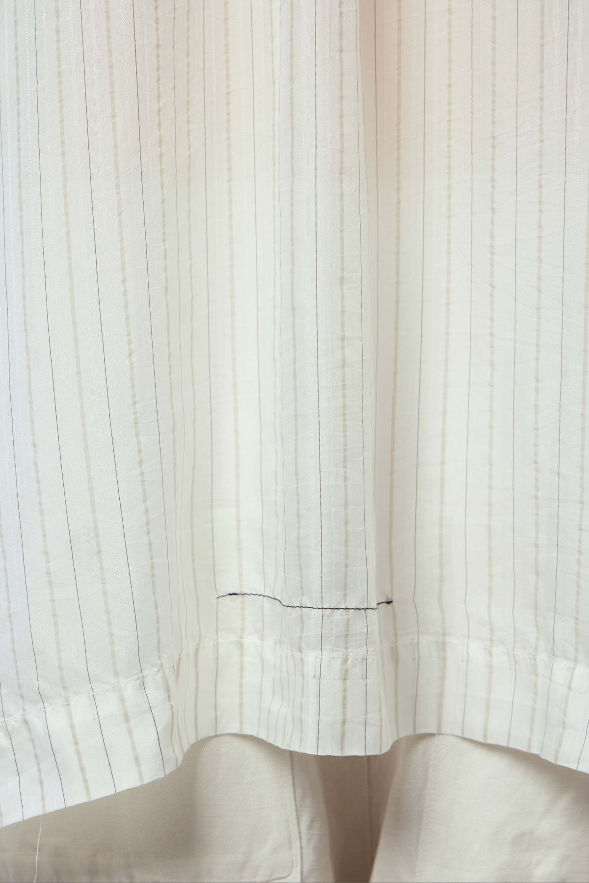 Styling detail of Adnym Smog SS Shirt collar and button closure