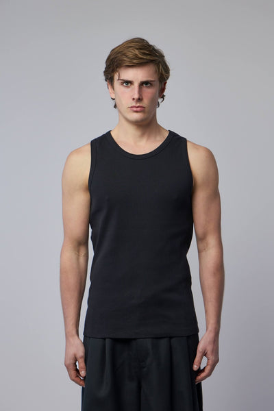 Classic Tank Top with Asymmetric Shoulders