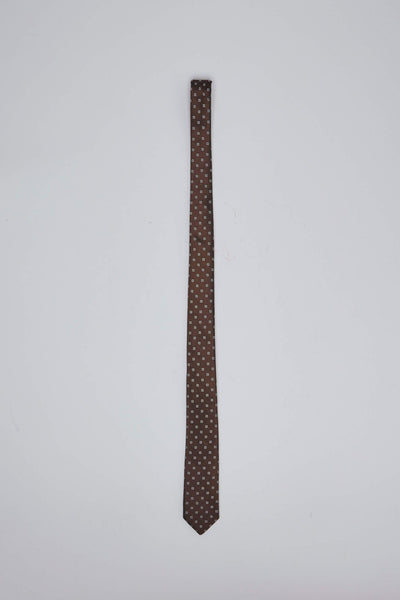 Brown Medallion Tie
