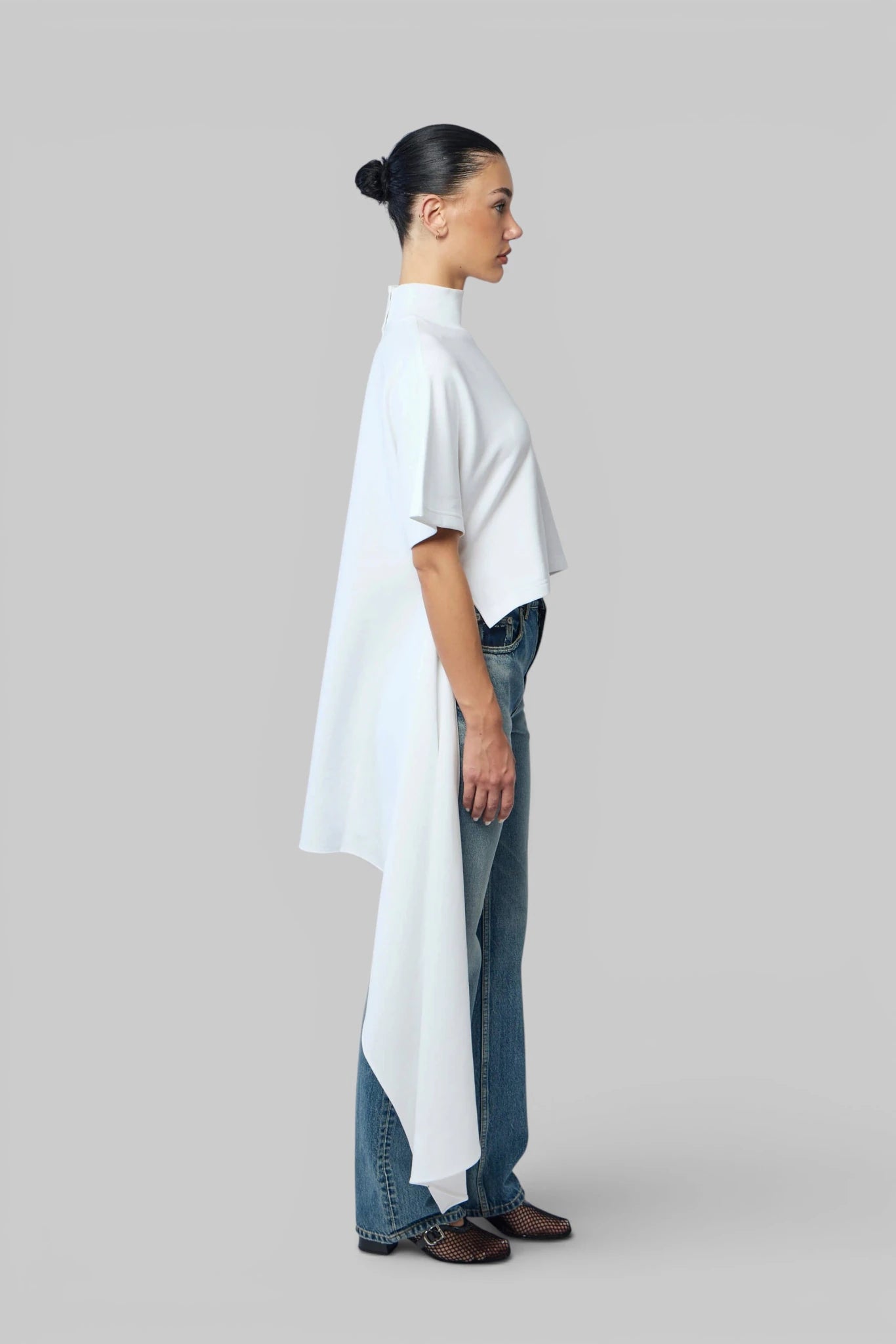 Alaïa - Asym Tshirt Cotton Jersey - LABELS