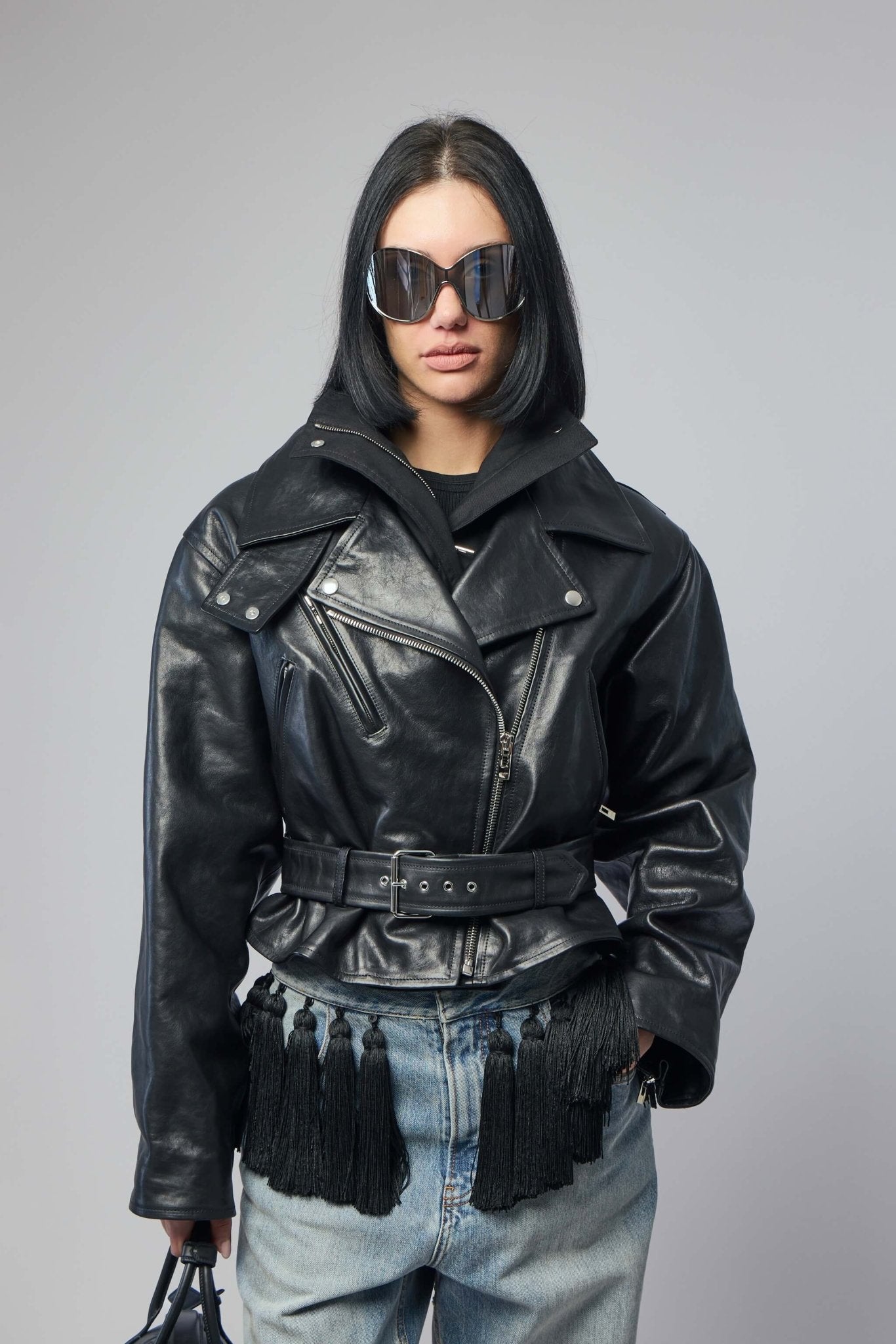 Alaïa Leather Jackets - Asymmetrical Biker Style – LABELS