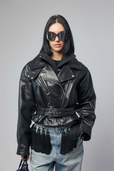 Alaïa Leather Jackets - Asymmetrical Biker Style – LABELS
