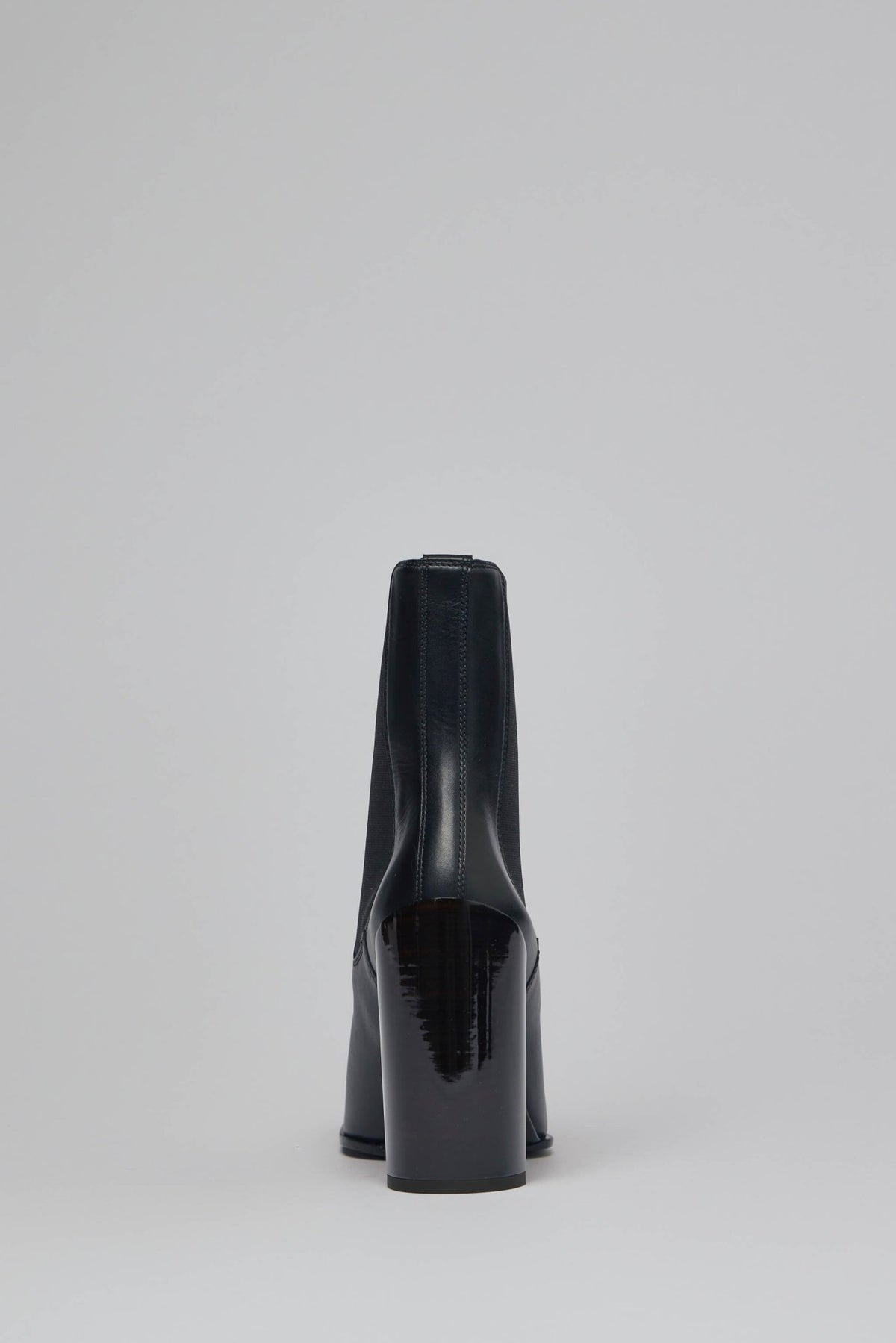 Detail shot of elastic panels on Alaïa Chelsea boots