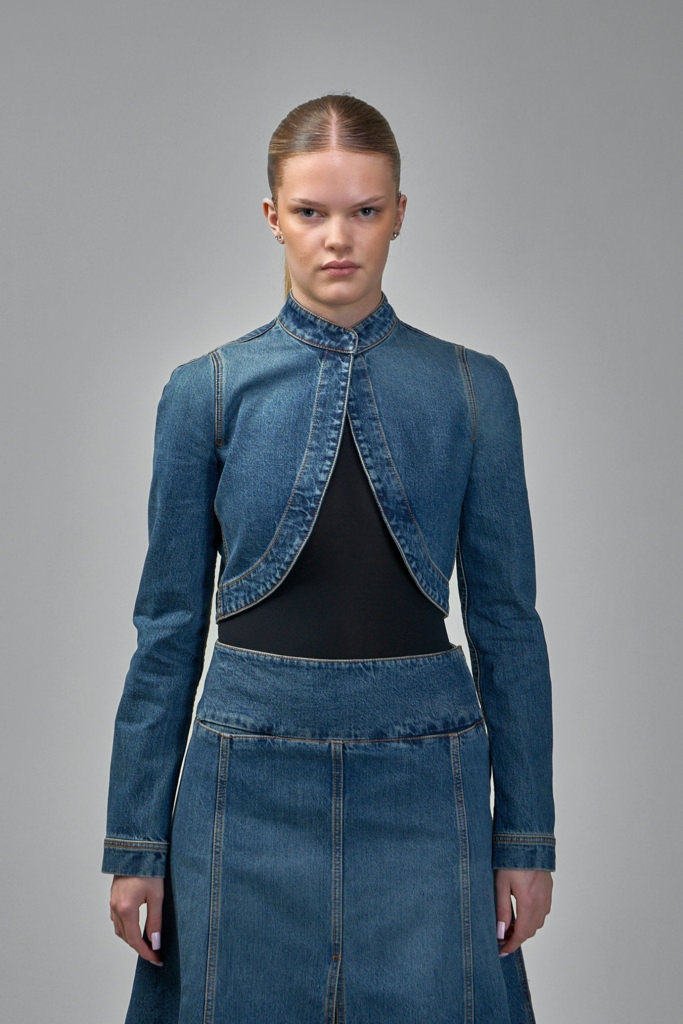 Alaïa - Cropped Jacket Denim - LABELS