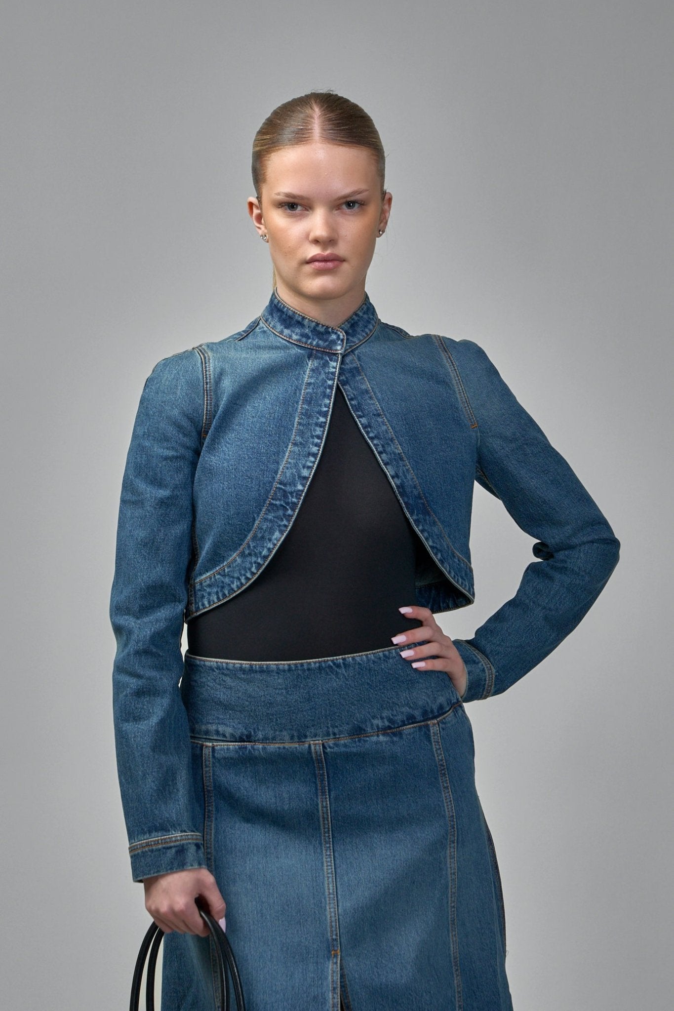Alaïa - Cropped Jacket Denim - LABELS