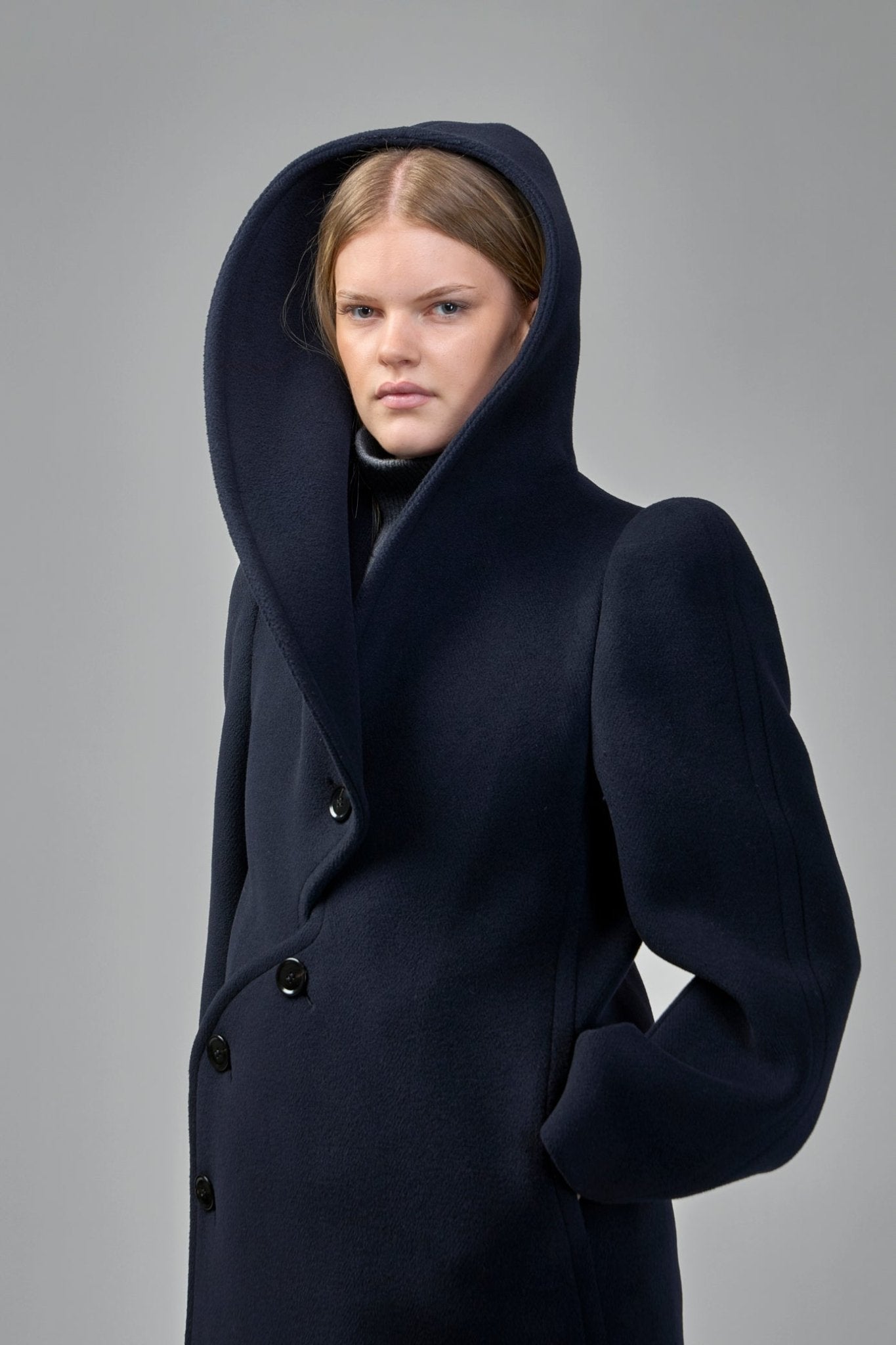 Alaïa - Curved Coat Wool - LABELS