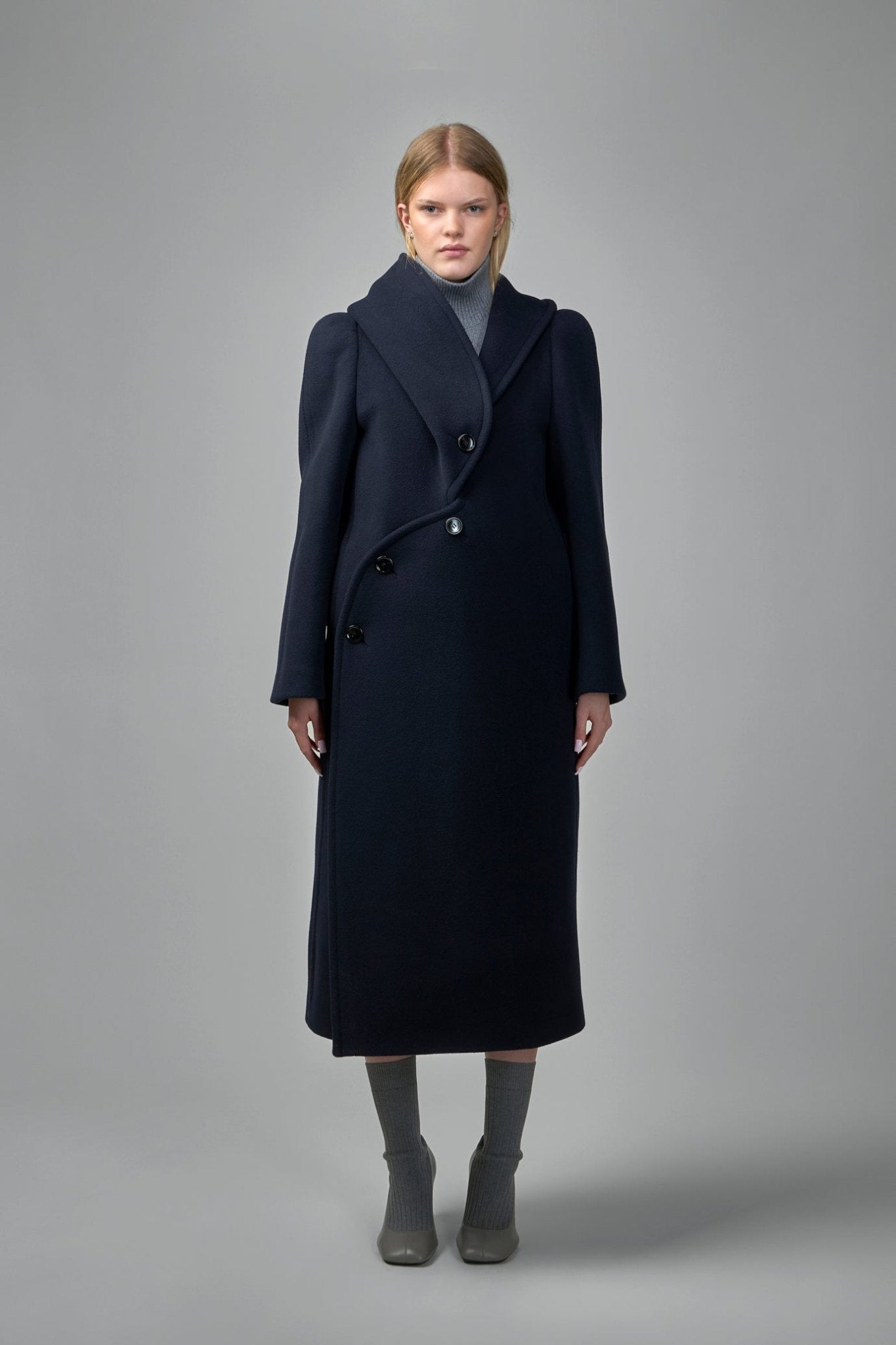 Alaïa Curved Coat Wool - LABELS