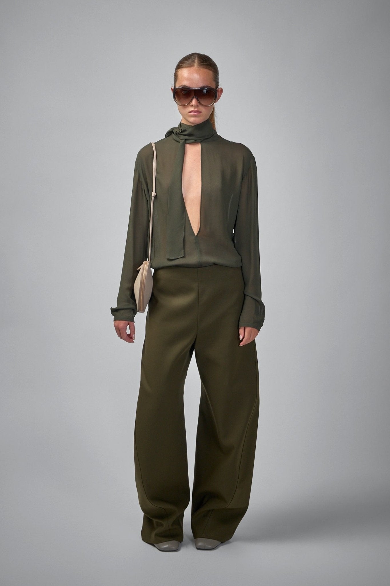 Alaïa - Double Cotton Round Pants - LABELS