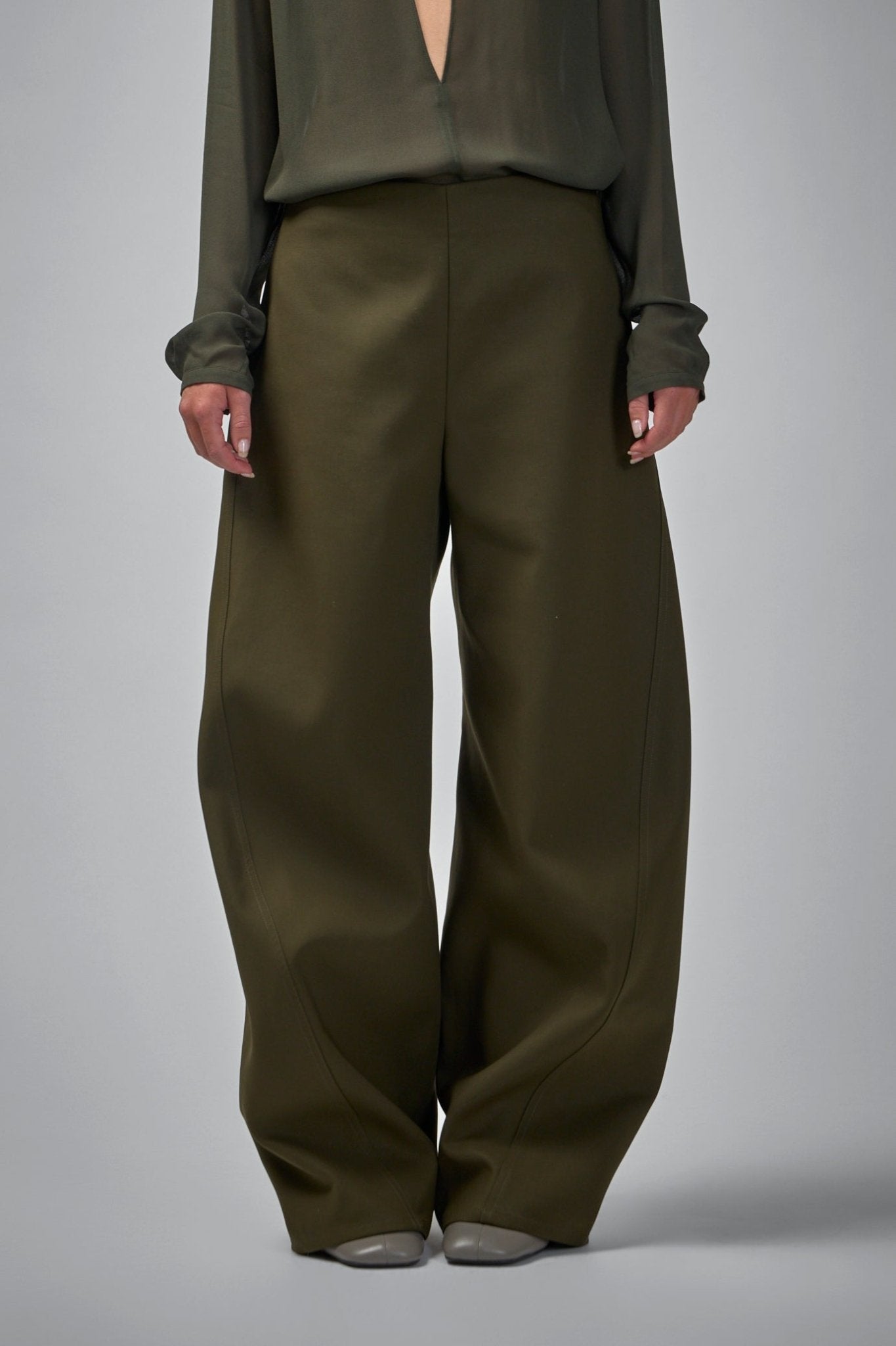 Alaïa - Double Cotton Round Pants - LABELS