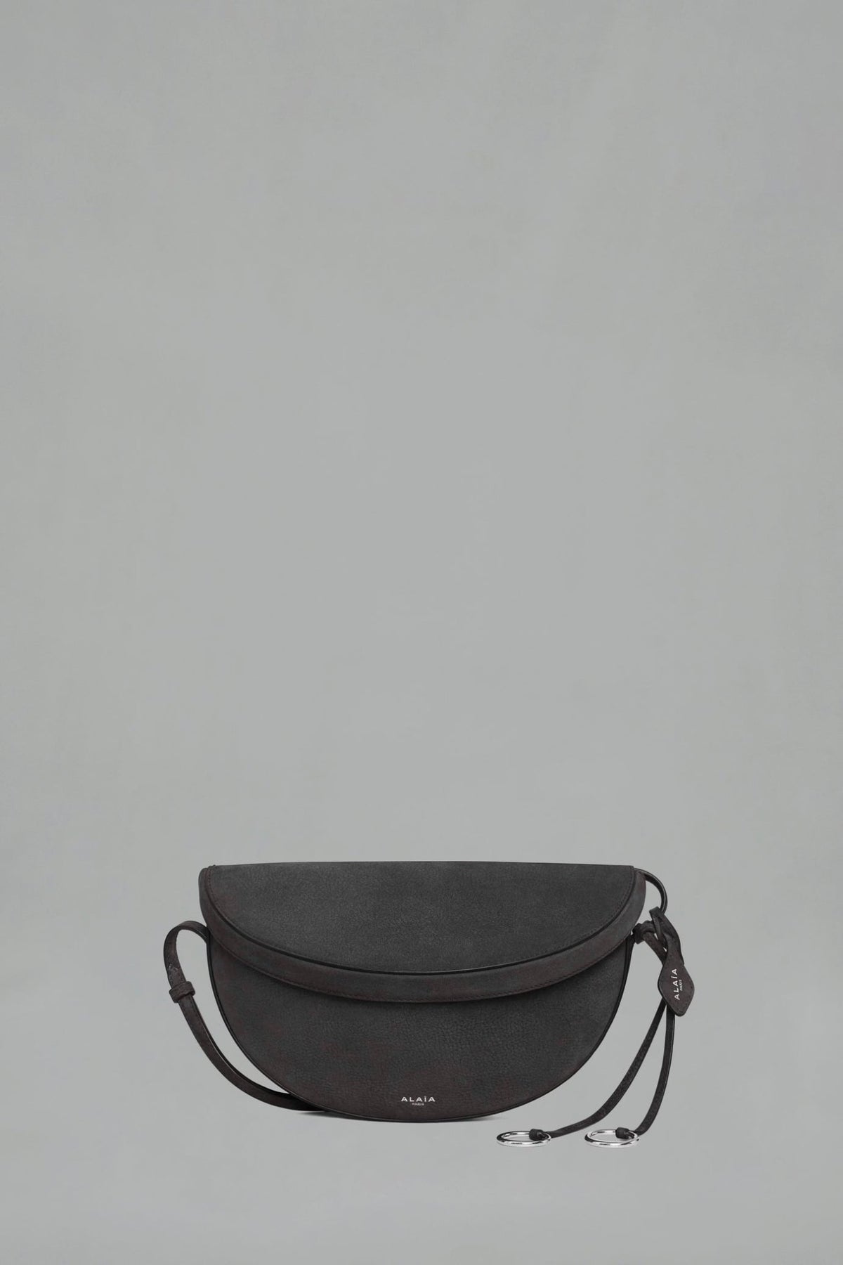 Alaïa crossbody bags in nubuck calfskin with half-moon silhouette