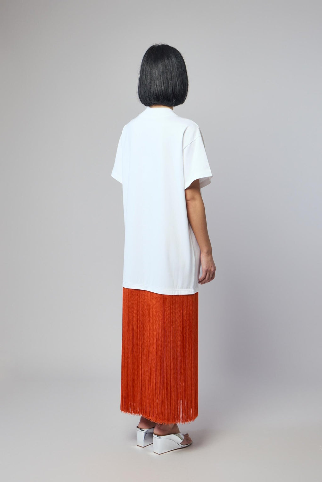 Alaïa - Fringed T-shirt Jersey - LABELS
