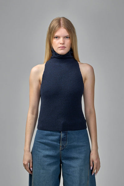 Halter Top Tweed Knit