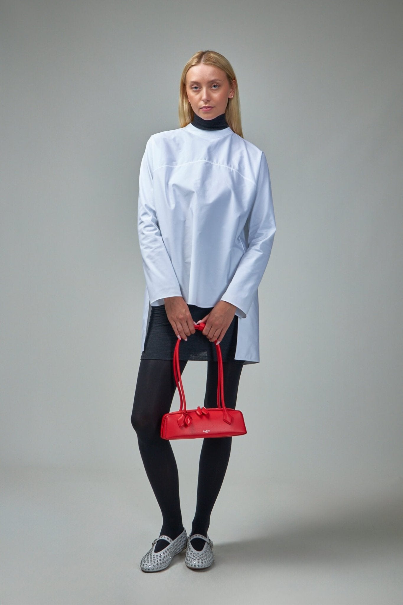 Alaïa - Highneck Shirt Poplin - LABELS