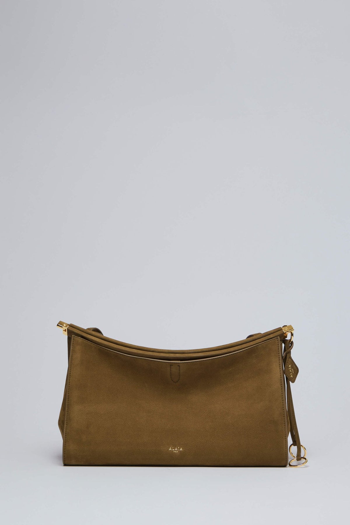 Alaïa clutches and pouches Le Click Large Pocket 35 in premium goat leather with suede texture