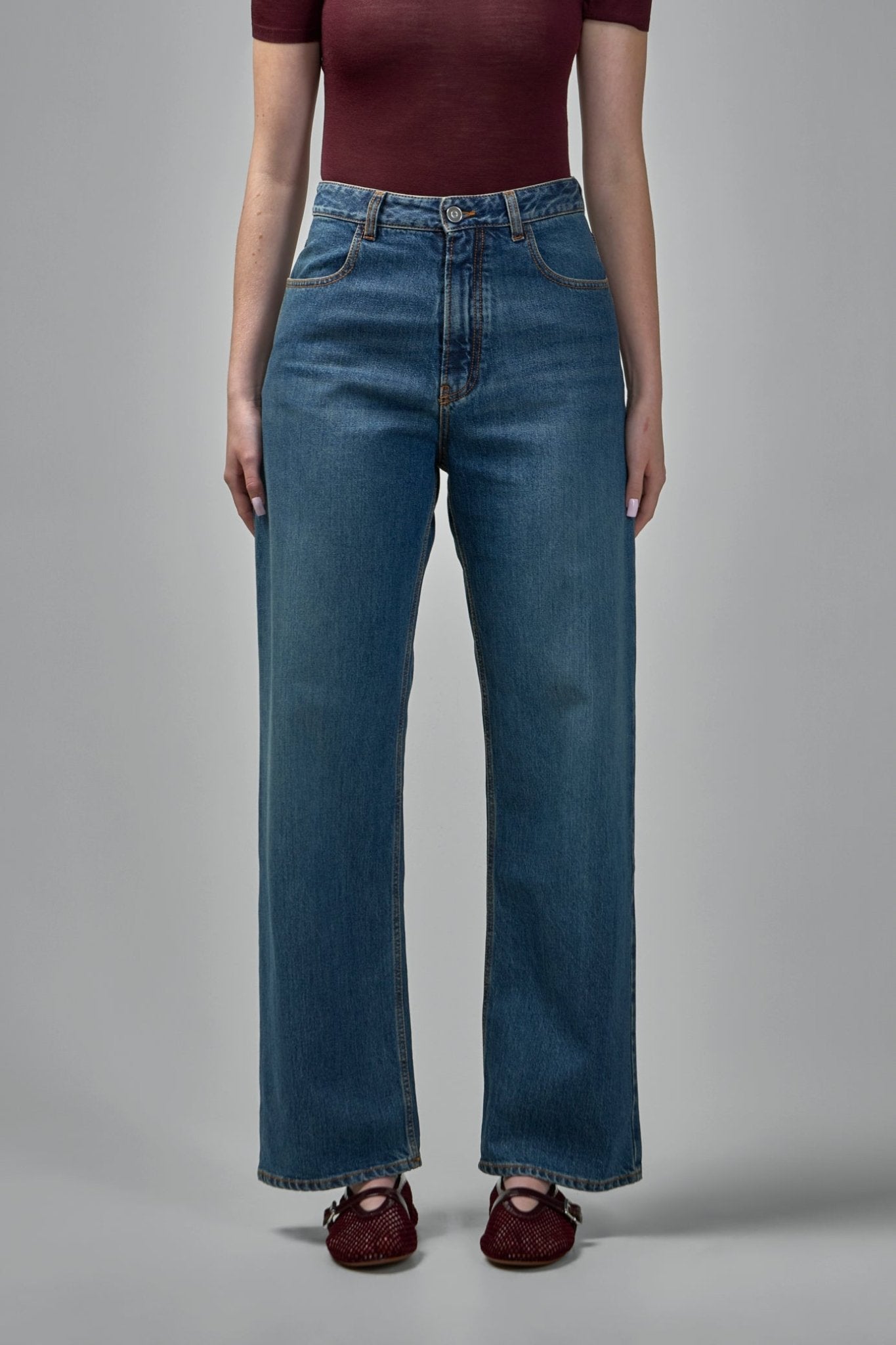 Alaïa - Low Waist Denim Pants - LABELS