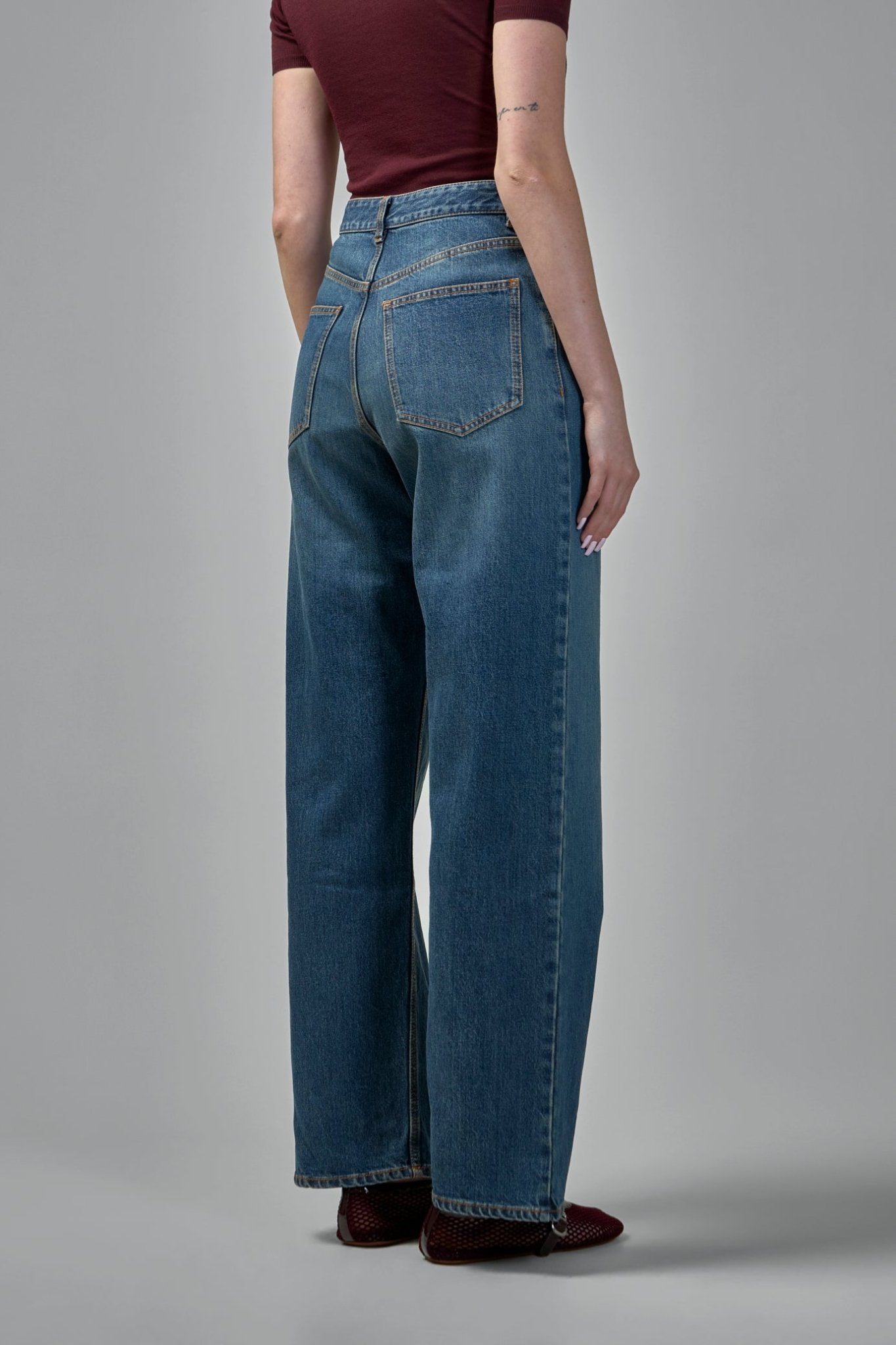 Alaïa - Low Waist Denim Pants - LABELS