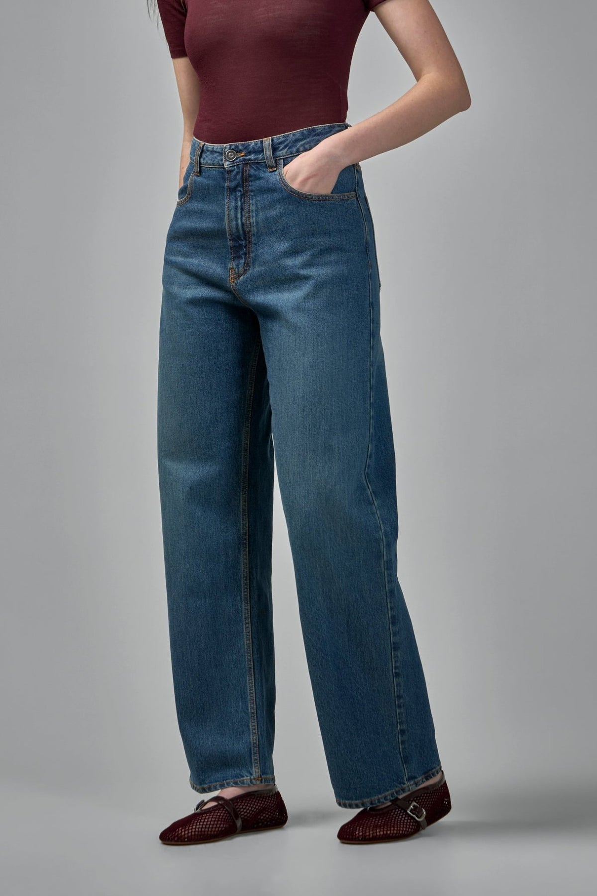 Alaïa - Low Waist Denim Pants - LABELS