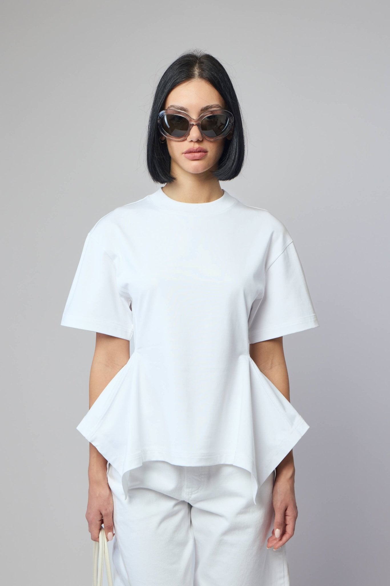 Alaïa T-Shirts - Paneled Jersey Cotton Tee – LABELS