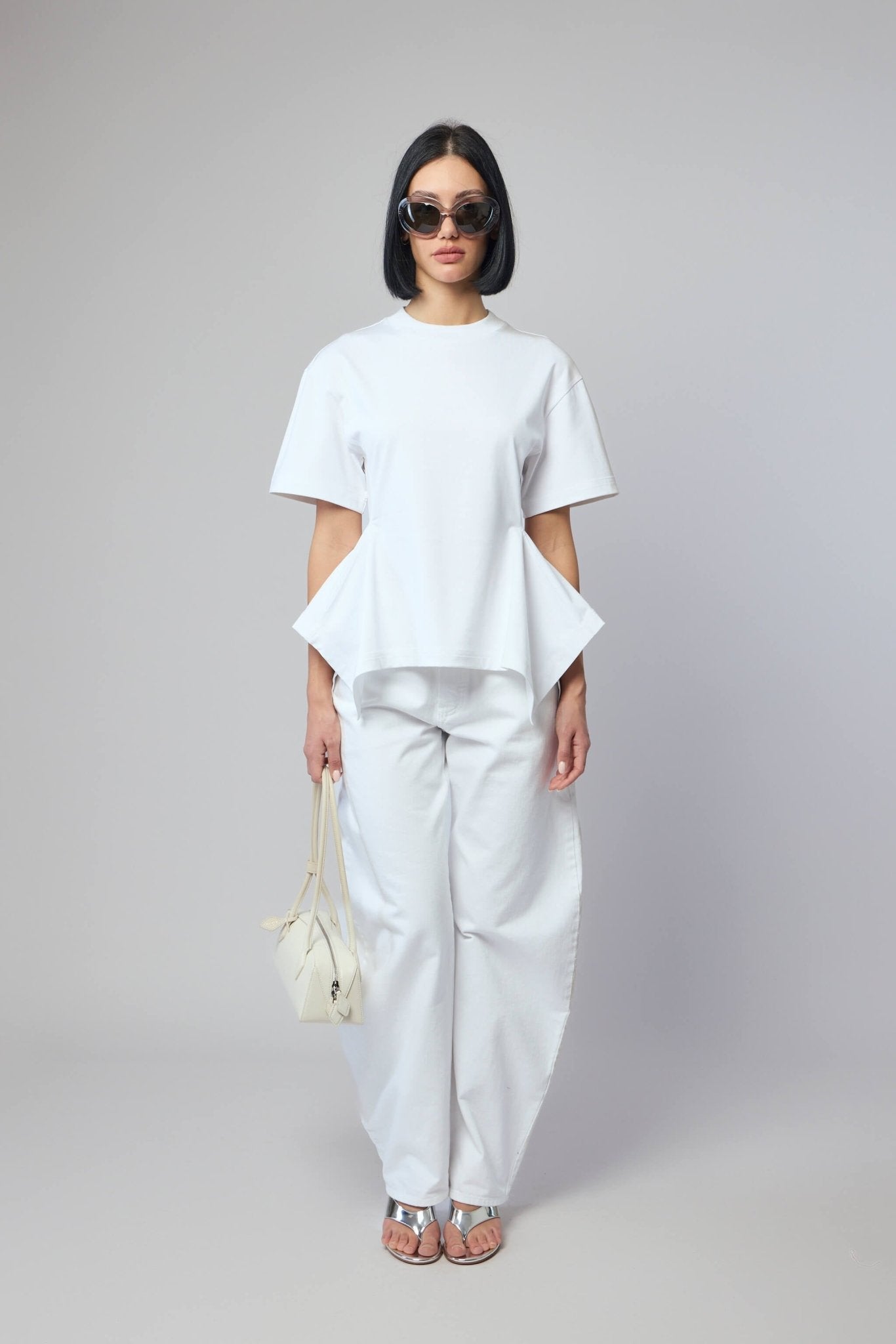 Alaïa T-Shirts - Paneled Jersey Cotton Tee – LABELS