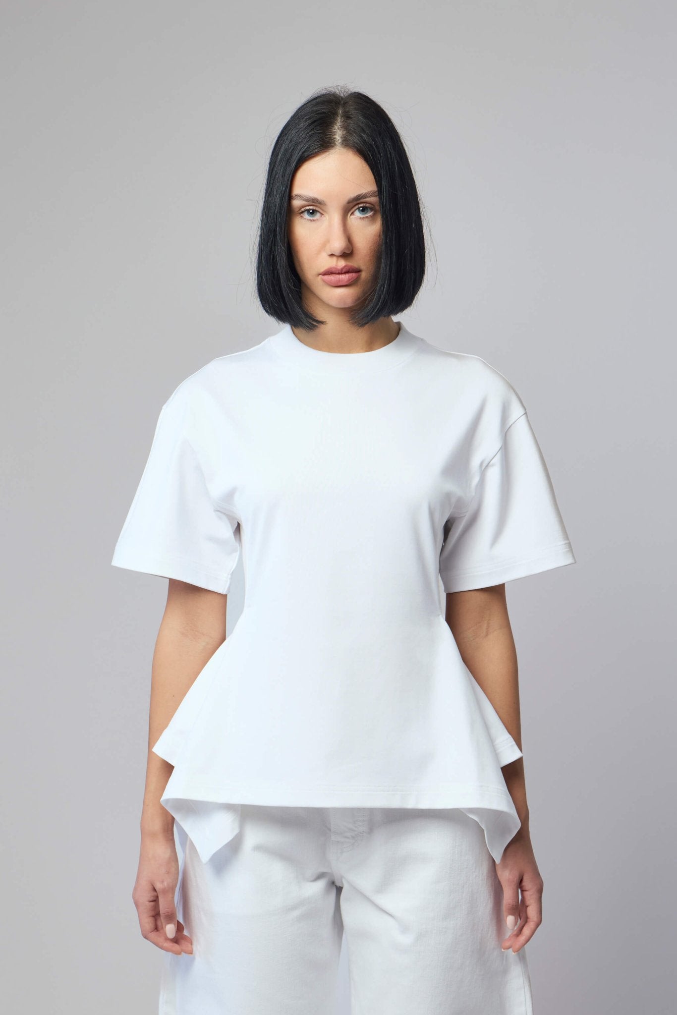 ALAÏA ホワイト Tシャツ サイズ36 Alaïa T-Shirts - Paneled Jersey Cotton Tee – LABELS