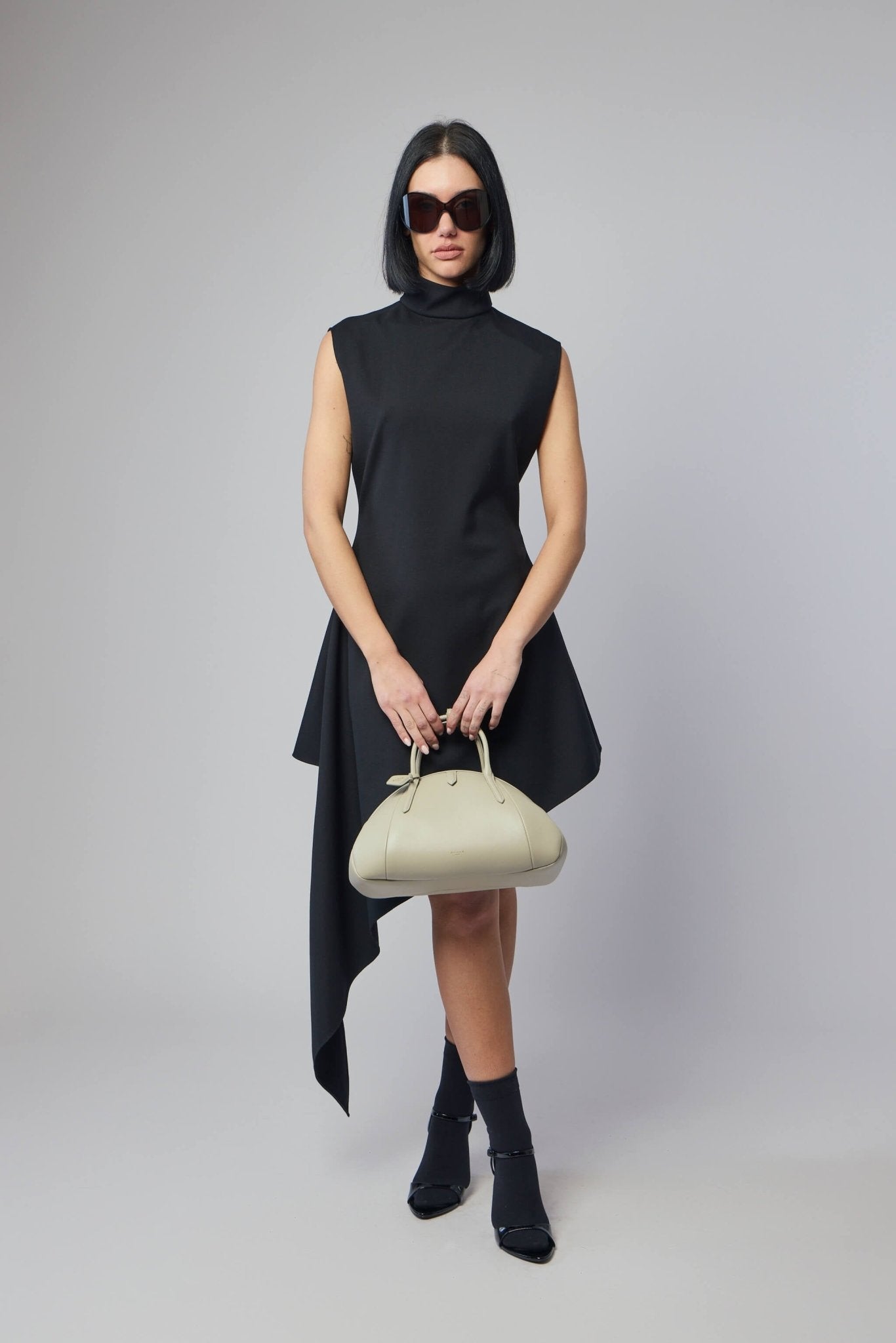 Alaa Midi Dresses - Pointed Wool Design LABELS Alaa Midi Dresses - Pointed Wool Design LABELS