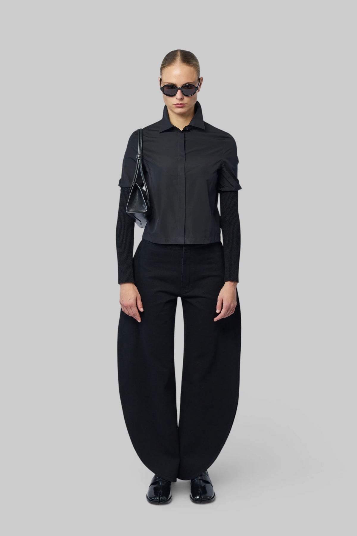 Alaïa - Rib Sleeve Shirt Cotton Poplin - LABELS