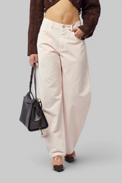 Round Pants Tinted Denim