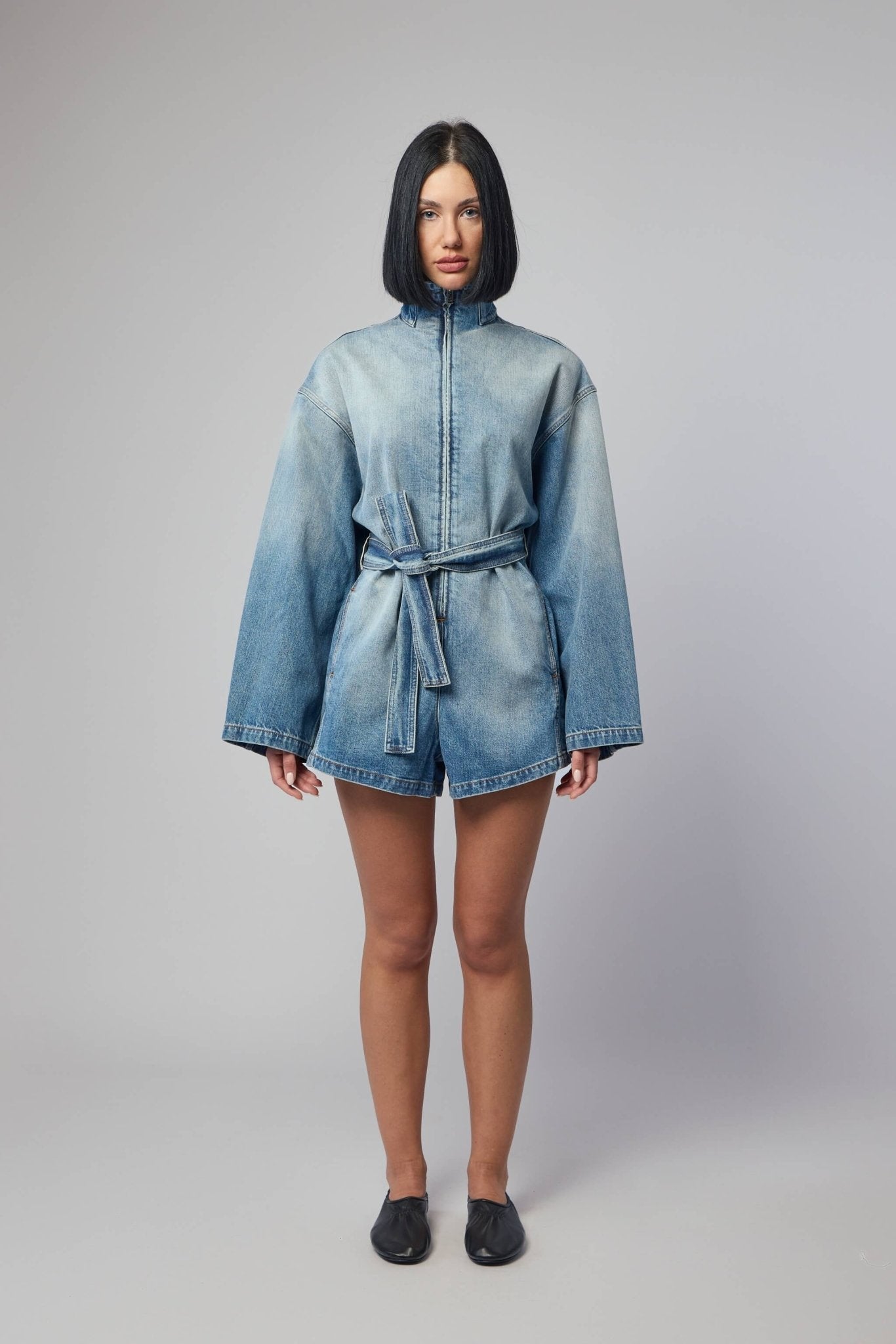 Alaïa - Short Jumpsuit Raw Denim - LABELS