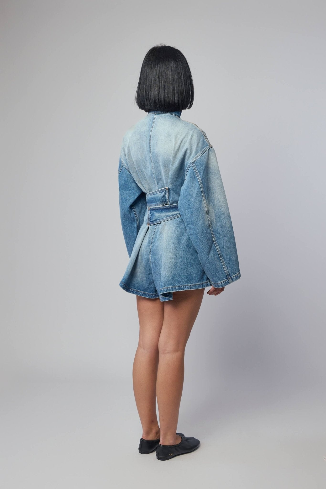 Alaïa - Short Jumpsuit Raw Denim - LABELS