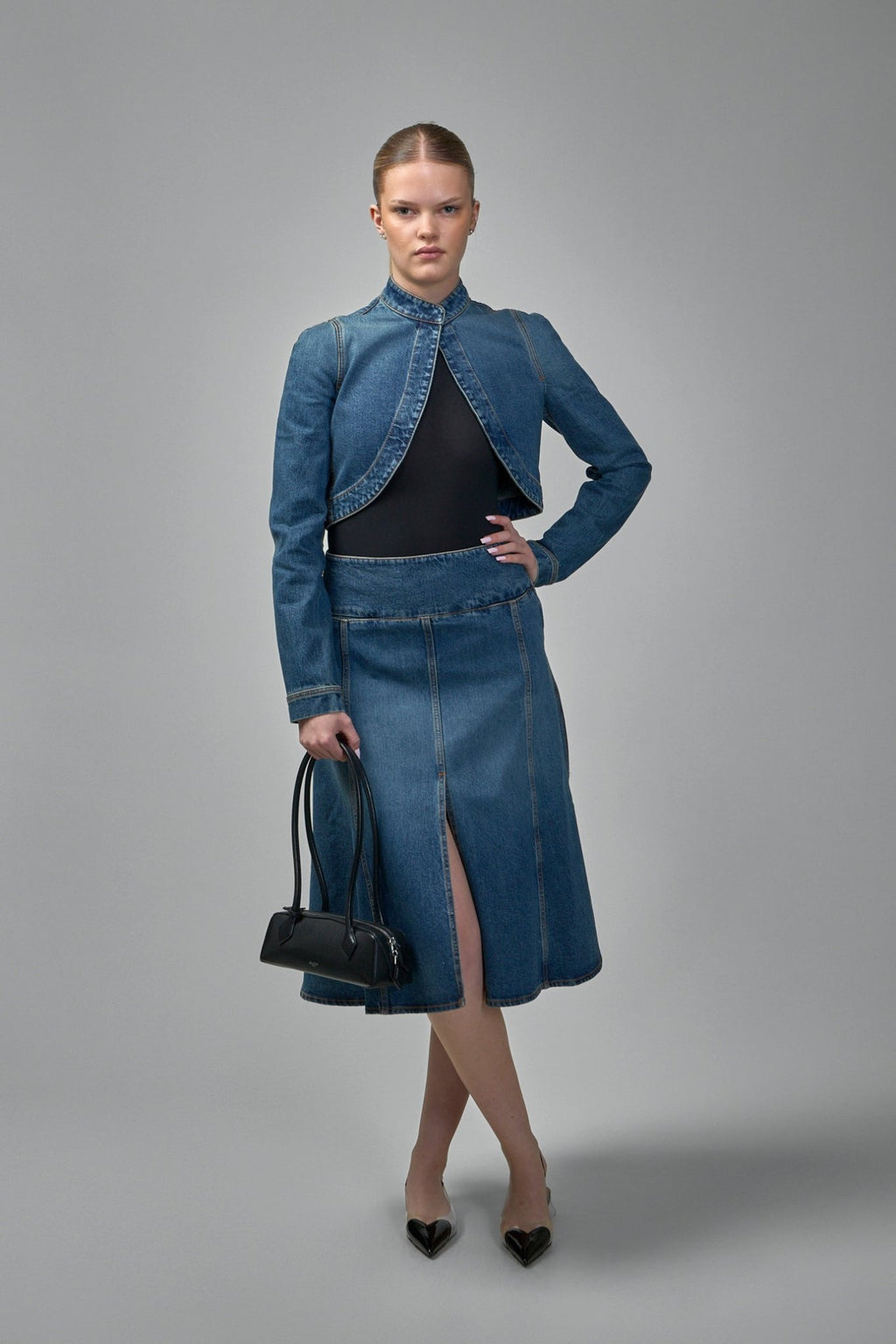 Alaïa - Slit Denim Skirt - LABELS